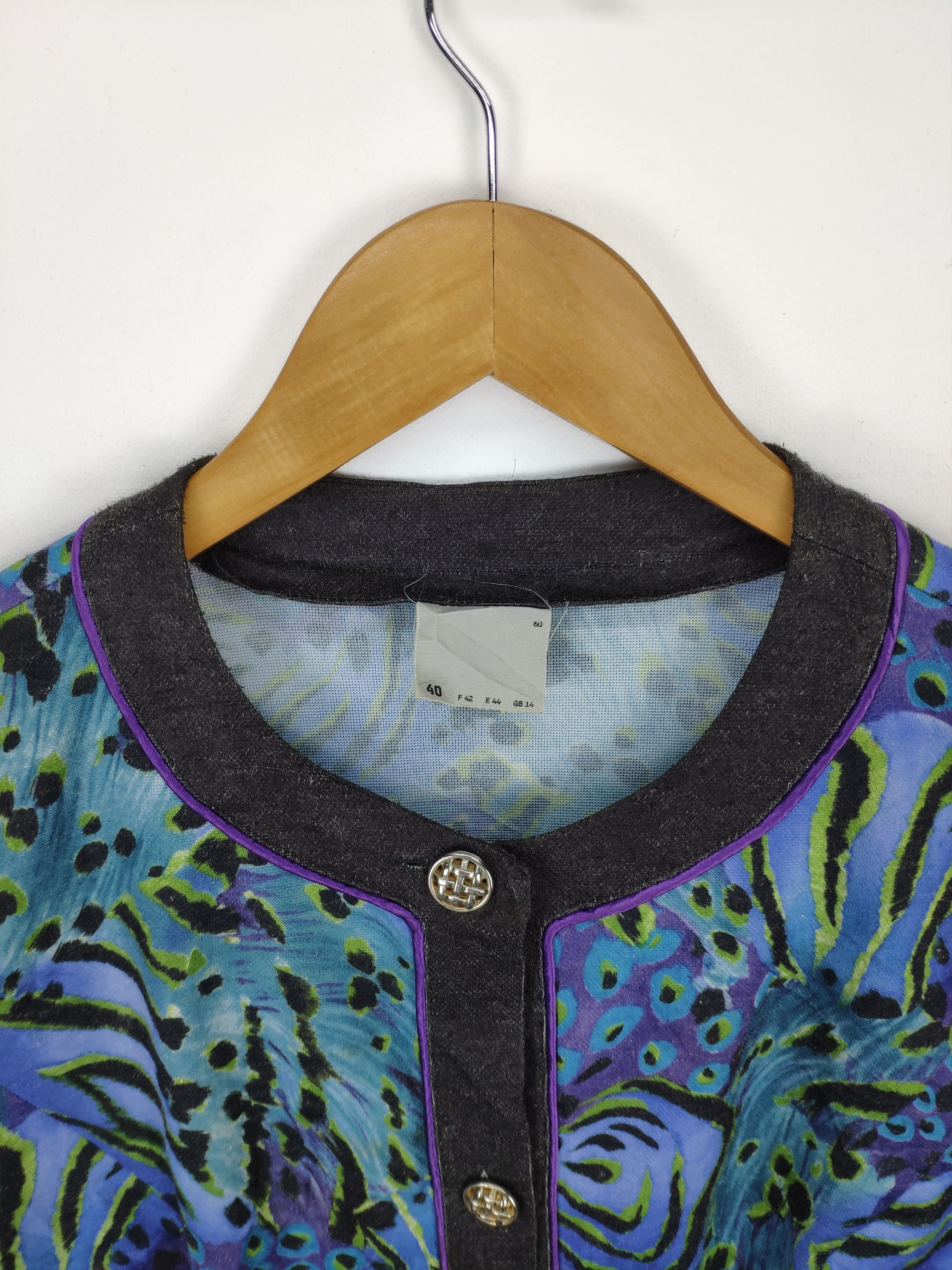 Japanese Brand Vintage Cardigan Women All Over Print Size M / US 6-8 / IT 42-44 - 8 Thumbnail