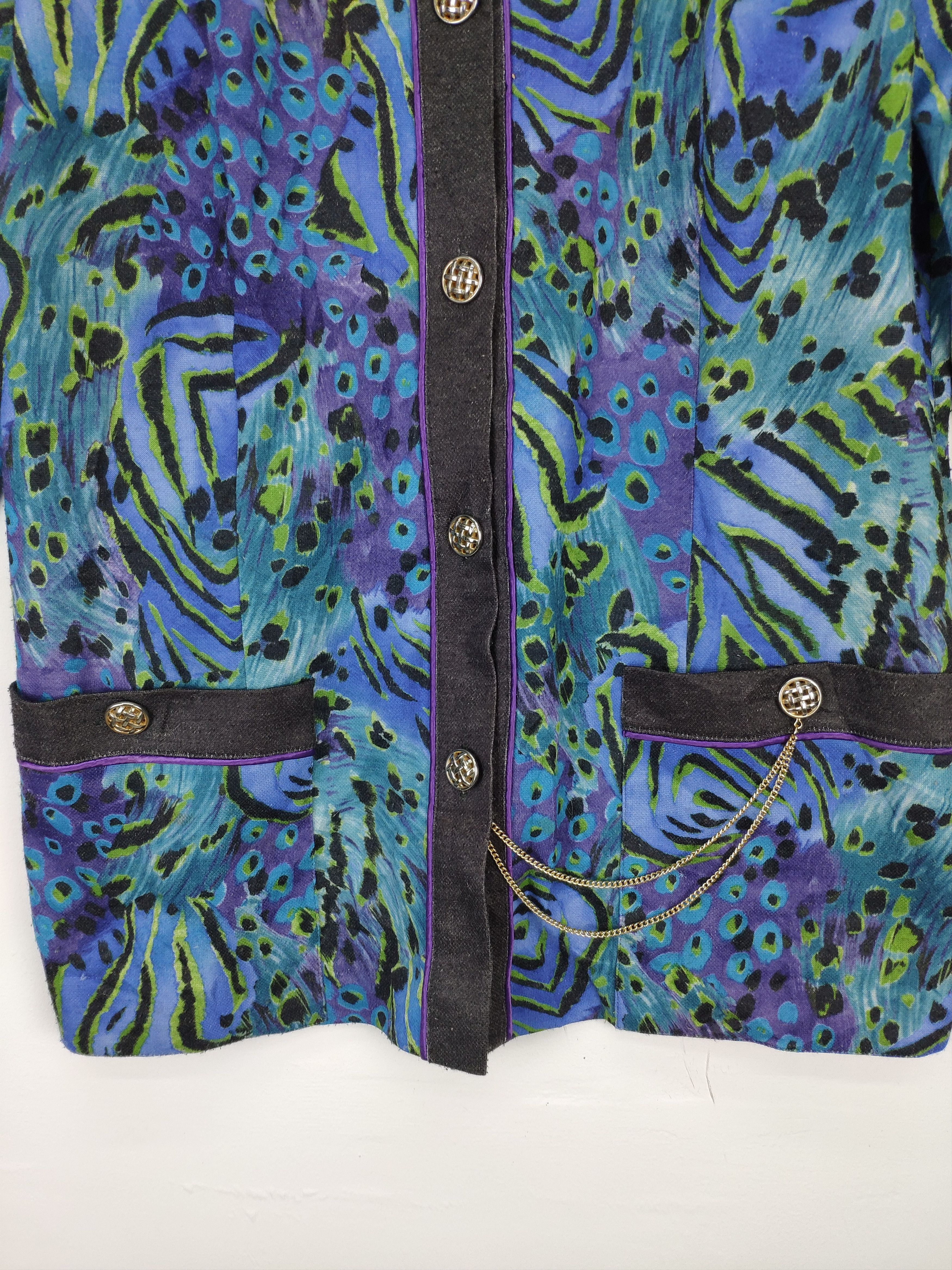 Japanese Brand Vintage Cardigan Women All Over Print Size M / US 6-8 / IT 42-44 - 6 Thumbnail