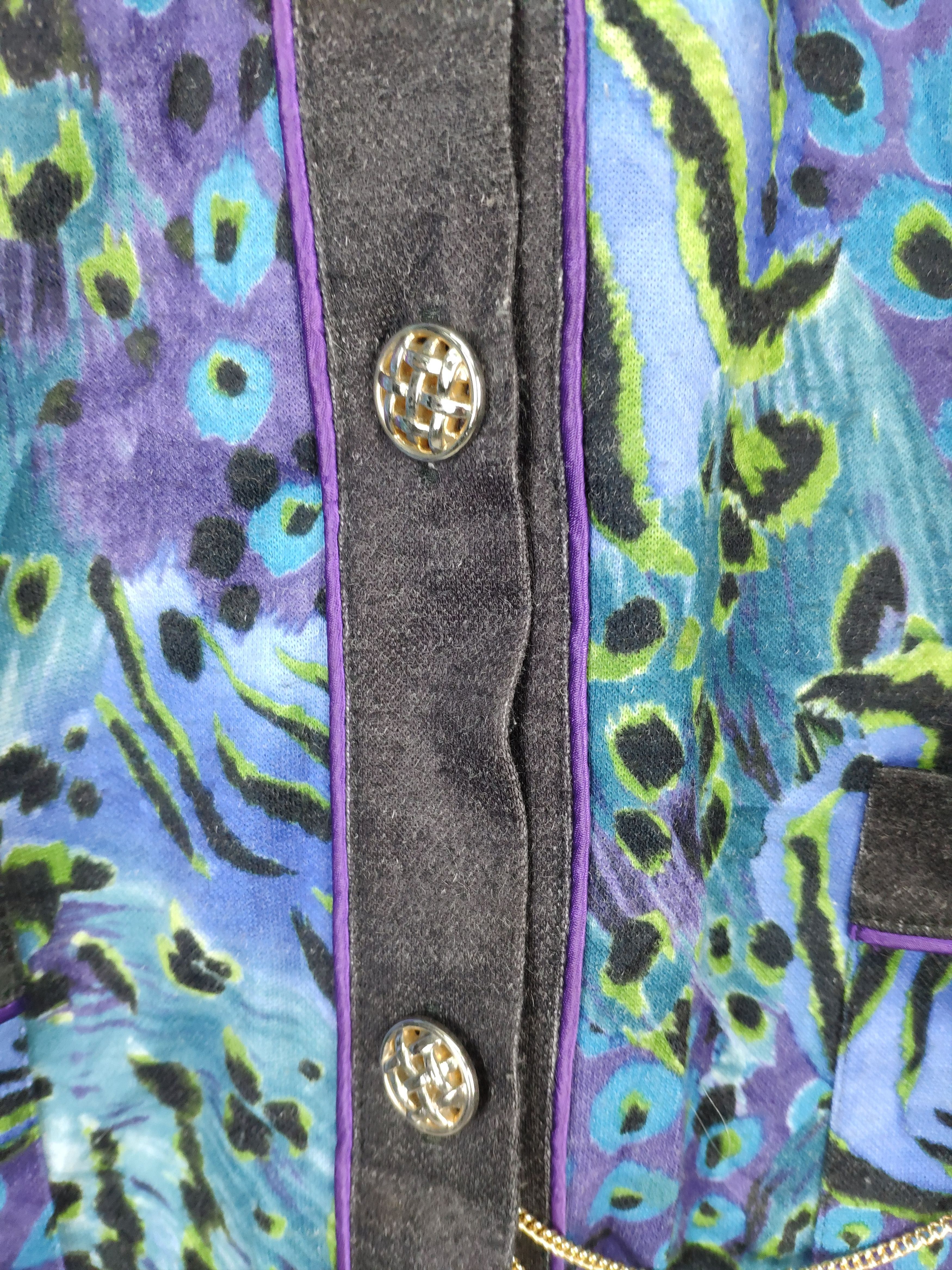 Japanese Brand Vintage Cardigan Women All Over Print Size M / US 6-8 / IT 42-44 - 7 Thumbnail