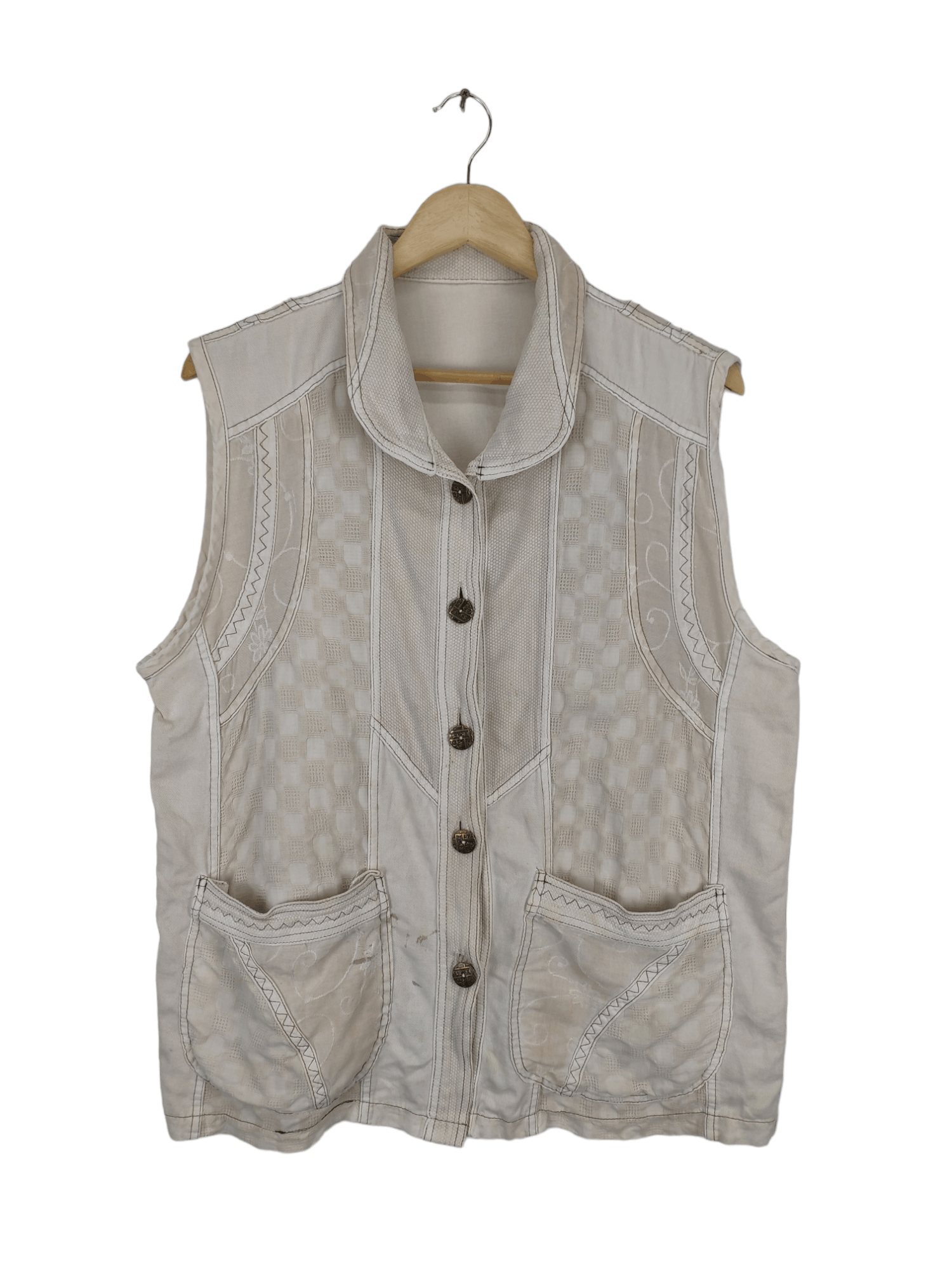 Japanese Brand Vintage Vest Kapital Style Size US M / EU 48-50 / 2 - 1 Thumbnail