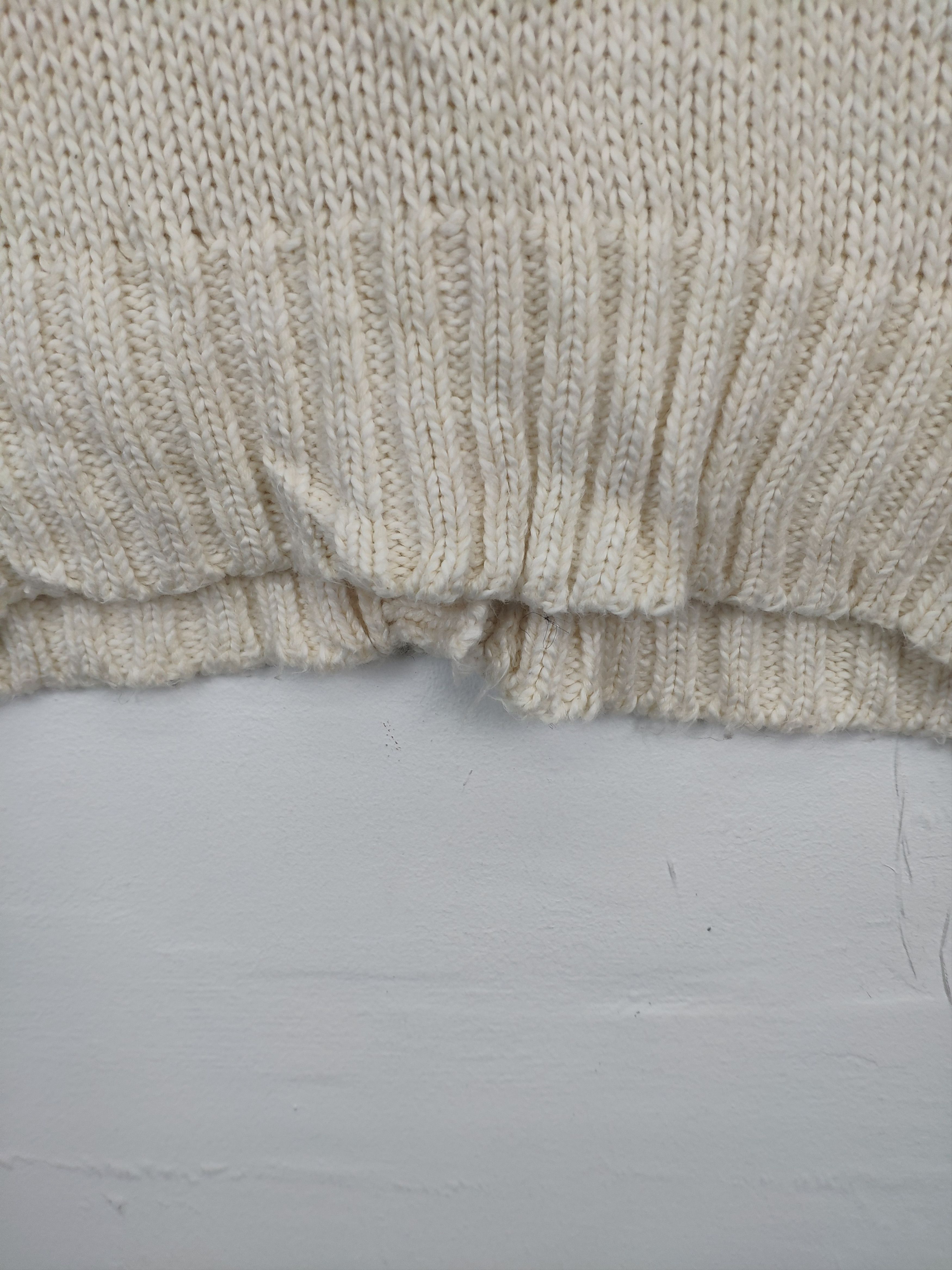 Aran Isles Knitwear × Japanese Brand Vintage Knit Cardigan Hoodie Fishnet by MELMO Size M / US 6-8 / IT 42-44 - 12 Thumbnail
