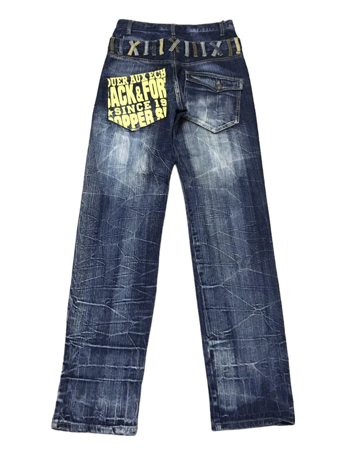 Japanese Brand Rare Vintage Japanese Brand Buffalo Double Waist Jeans 2000s Size US 31 - 2 Thumbnail