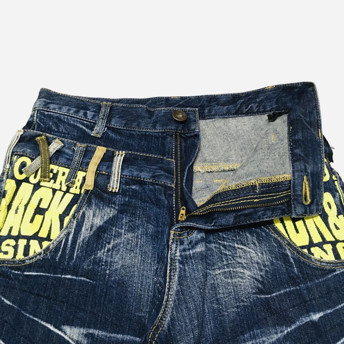 Japanese Brand Rare Vintage Japanese Brand Buffalo Double Waist Jeans 2000s Size US 31 - 6 Thumbnail