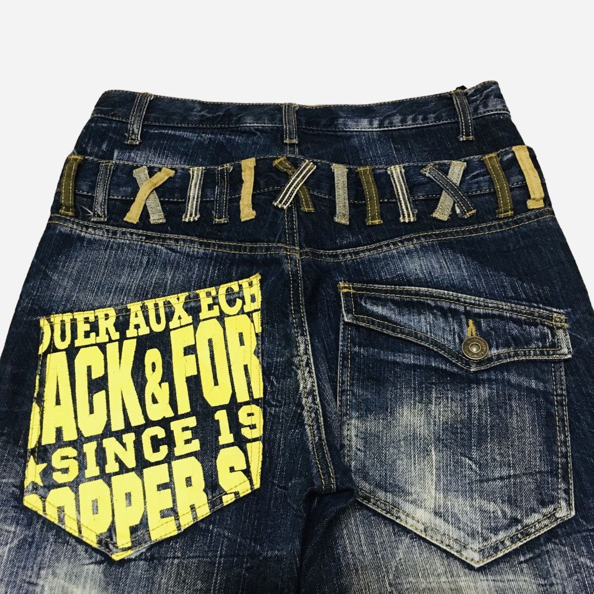 Japanese Brand Rare Vintage Japanese Brand Buffalo Double Waist Jeans 2000s Size US 31 - 4 Thumbnail