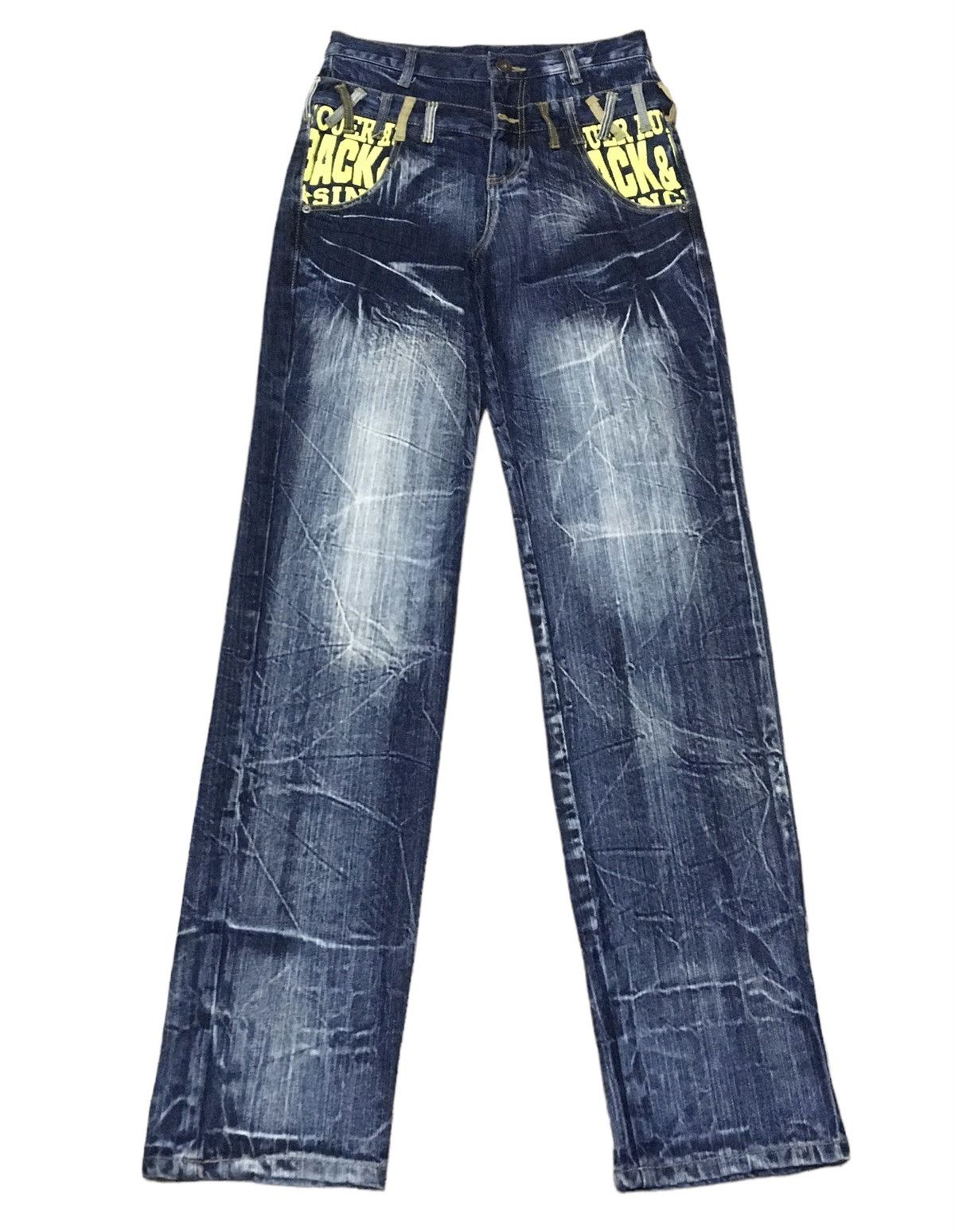 Japanese Brand Rare Vintage Japanese Brand Buffalo Double Waist Jeans 2000s Size US 31 - 1 Thumbnail
