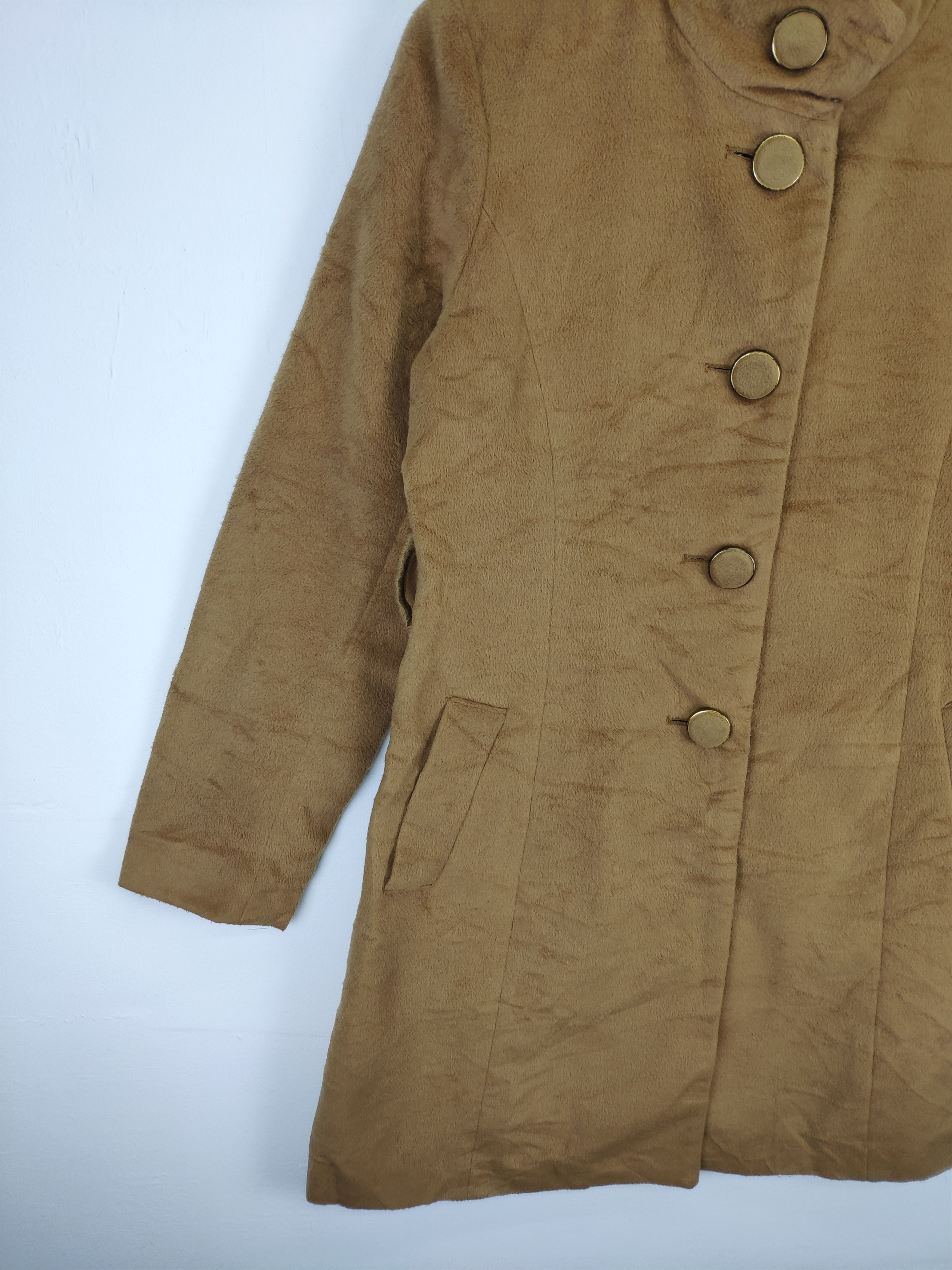 Designer × Japanese Brand × Vintage Vintage Fleece Long Coat Jacket Size M / US 6-8 / IT 42-44 - 7 Thumbnail