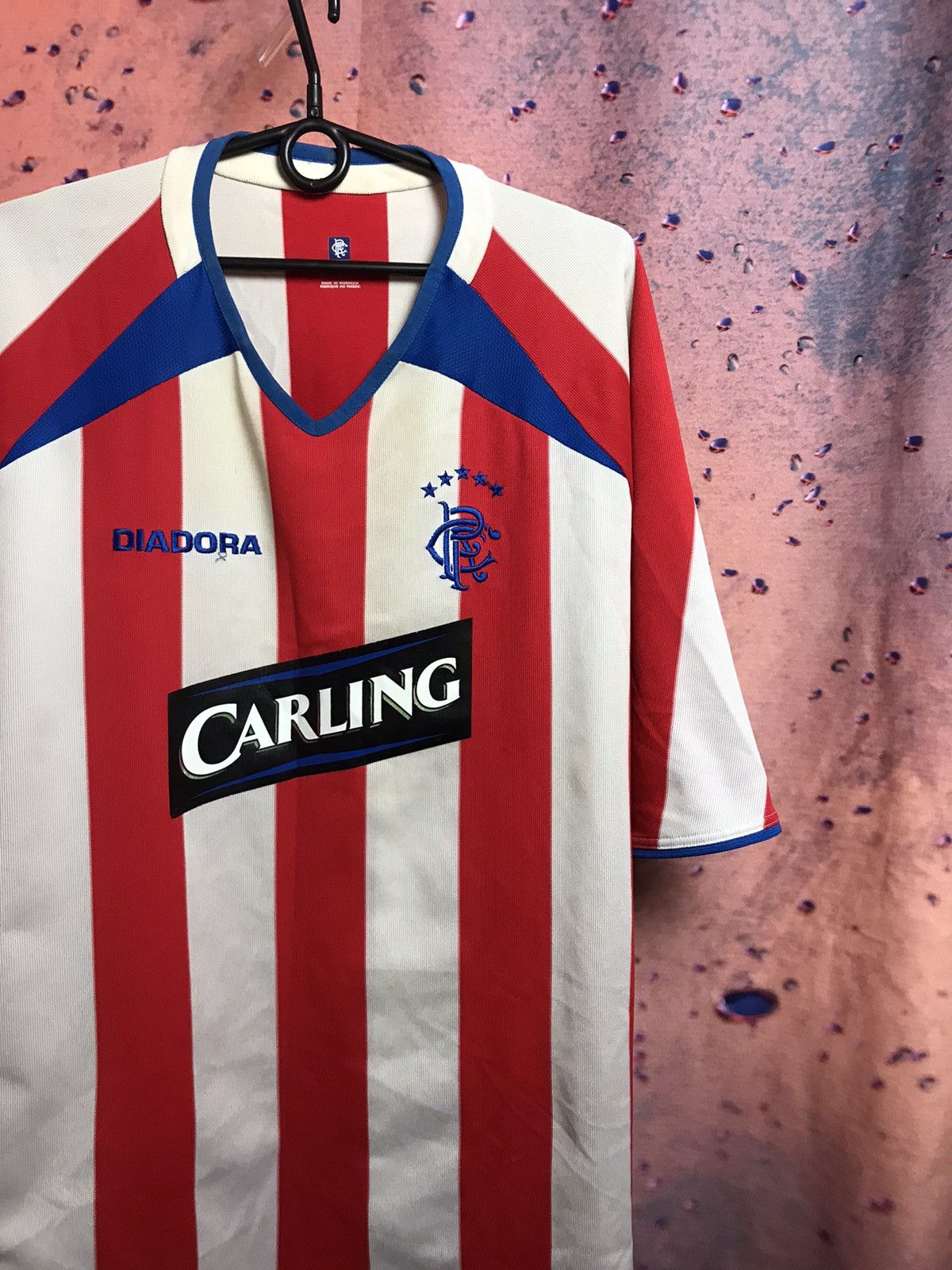Vintage Vintage Diadora Rangers 2003-2004 jersey Size US XXL / EU 58 / 5 - 1 Thumbnail