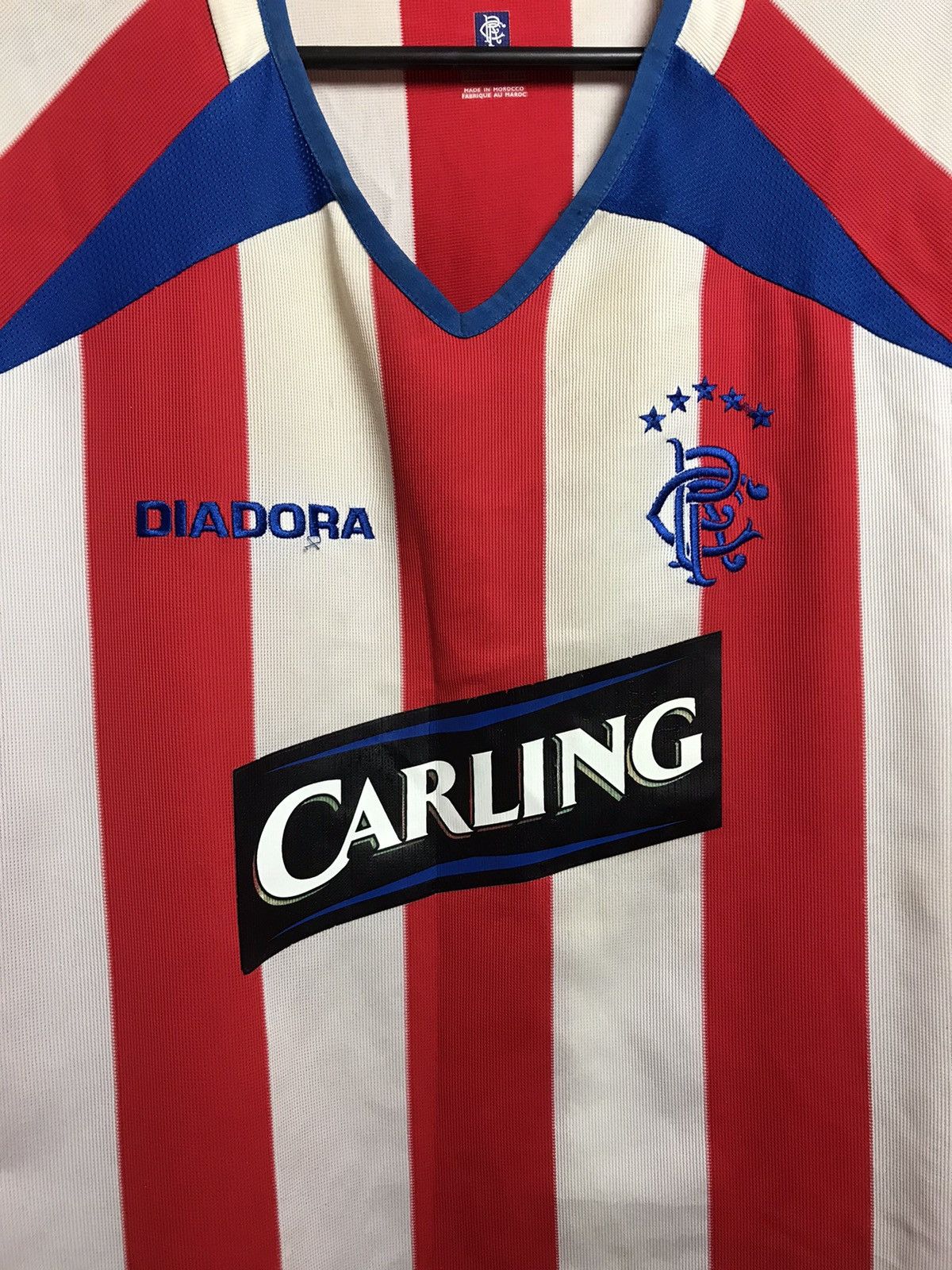 Vintage Vintage Diadora Rangers 2003-2004 jersey Size US XXL / EU 58 / 5 - 3 Thumbnail