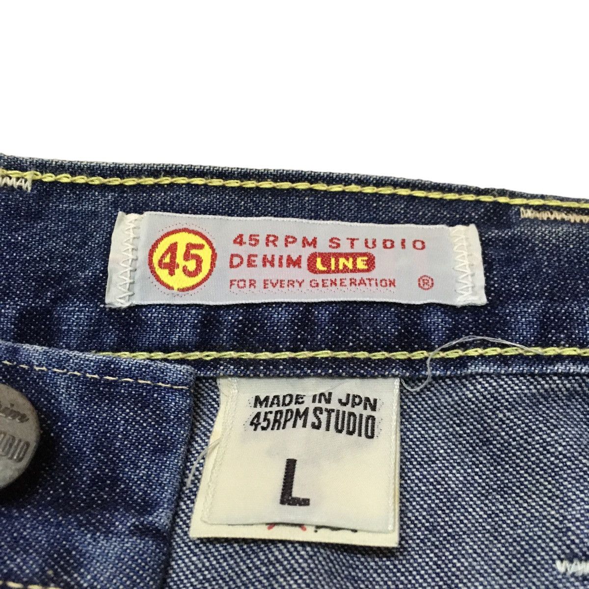 45rpm × If Six Was Nine × Le Grande Bleu (L.G.B.) Vintage Japanese Brand 45rpm Carpenter Baggy Jeans 1990s Size US 31 - 7 Thumbnail