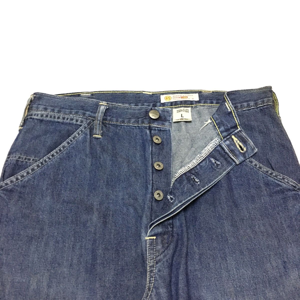 45rpm × If Six Was Nine × Le Grande Bleu (L.G.B.) Vintage Japanese Brand 45rpm Carpenter Baggy Jeans 1990s Size US 31 - 6 Thumbnail