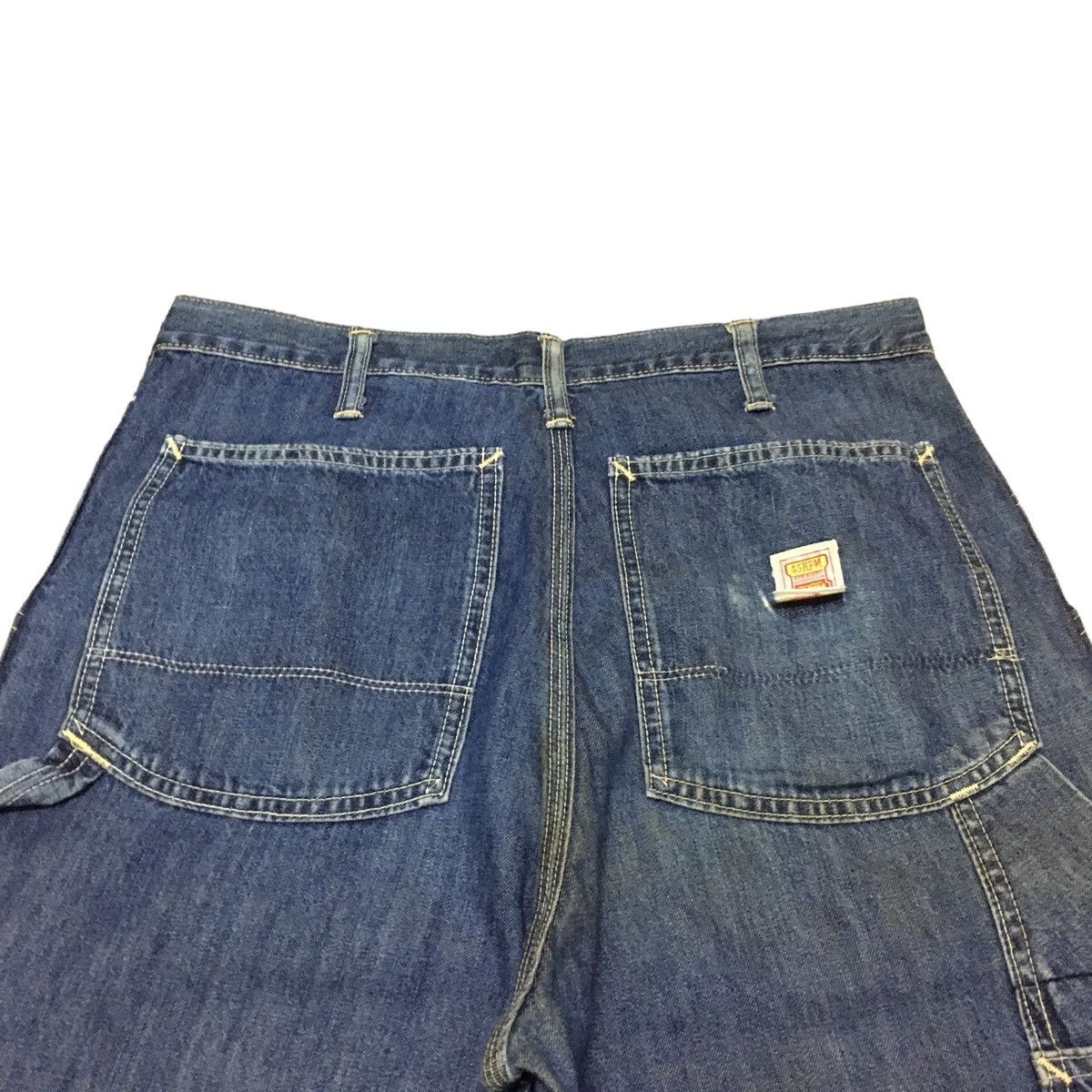 45rpm × If Six Was Nine × Le Grande Bleu (L.G.B.) Vintage Japanese Brand 45rpm Carpenter Baggy Jeans 1990s Size US 31 - 4 Thumbnail