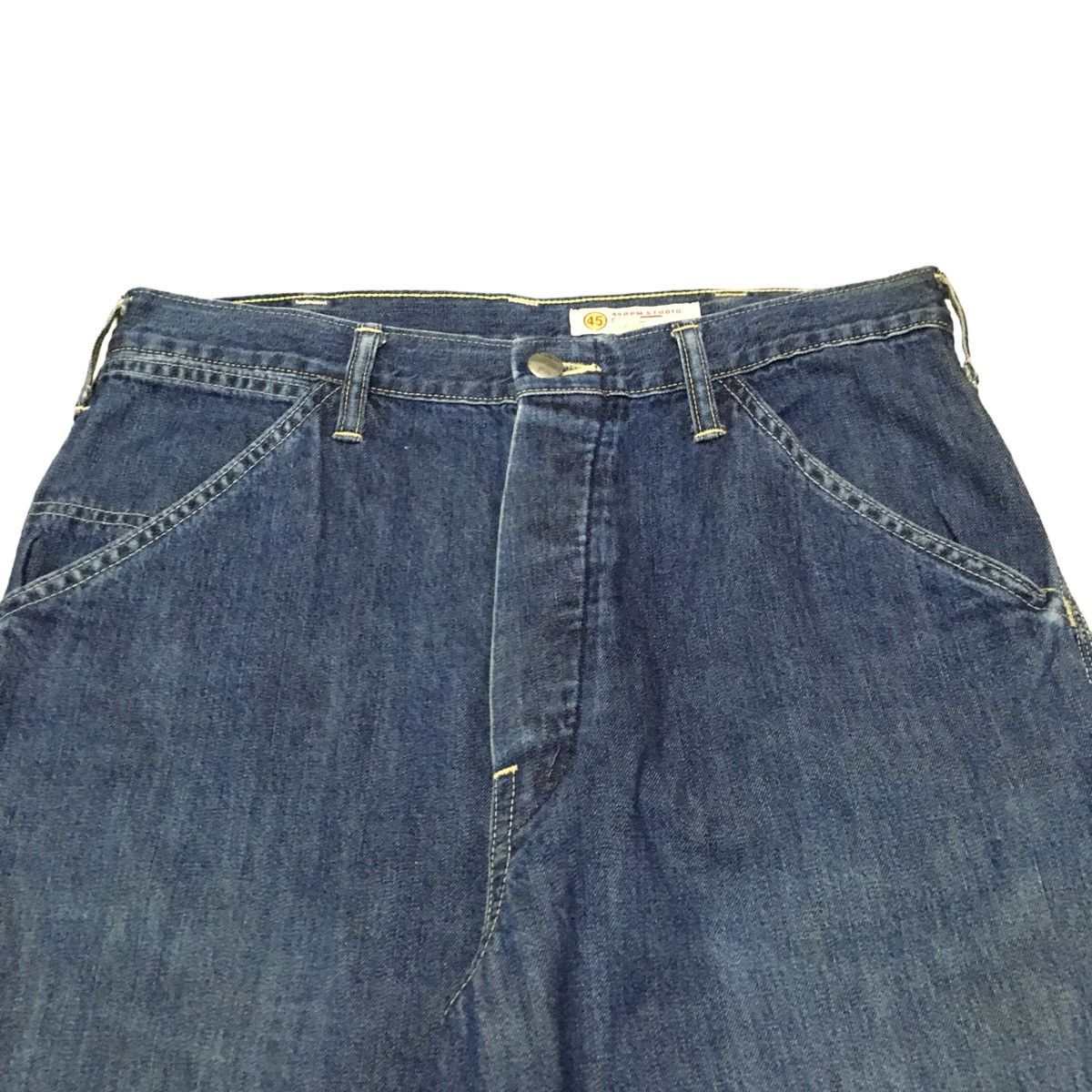 45rpm × If Six Was Nine × Le Grande Bleu (L.G.B.) Vintage Japanese Brand 45rpm Carpenter Baggy Jeans 1990s Size US 31 - 3 Thumbnail