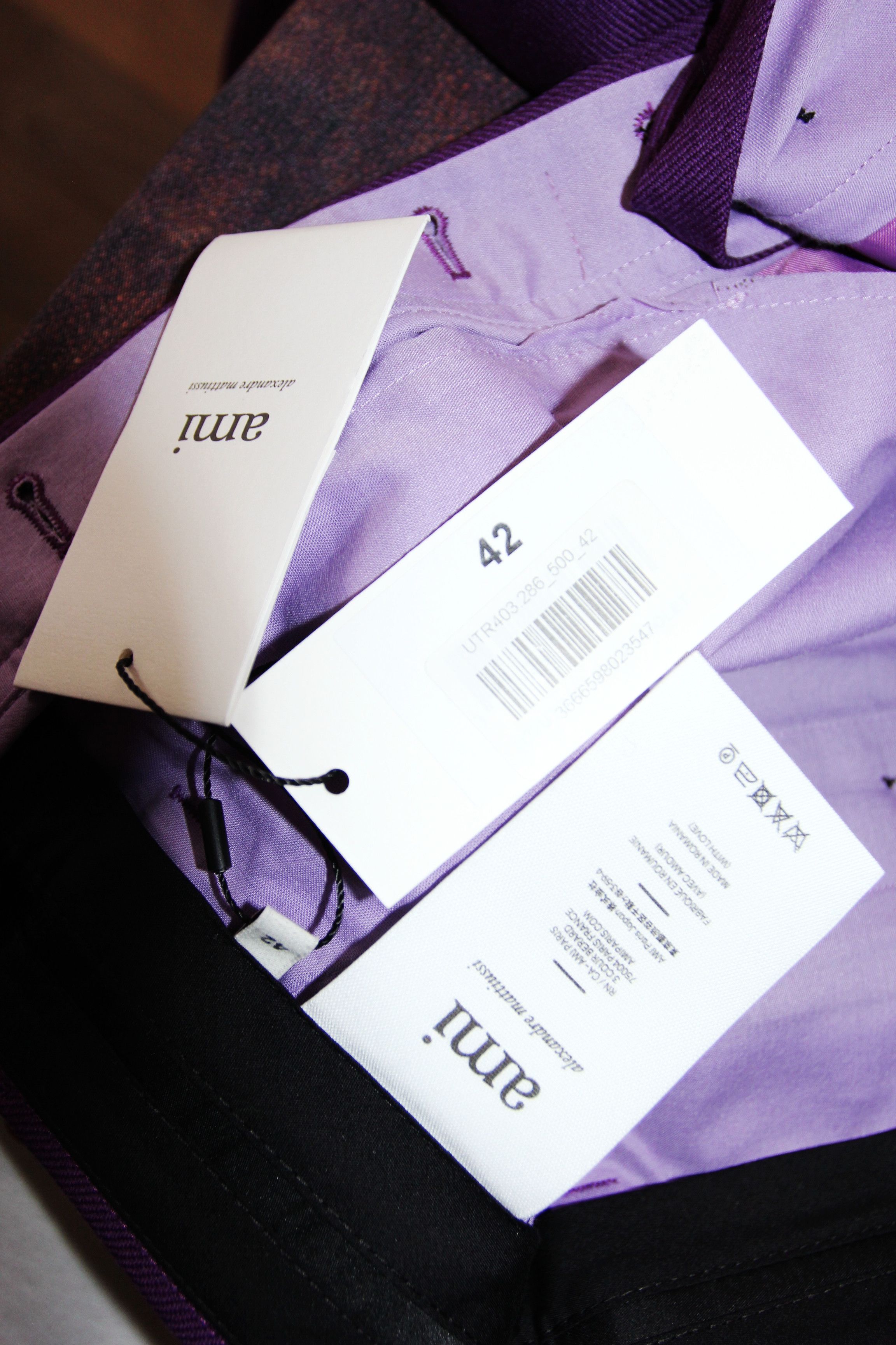 AMI BNWT AW22 AMI WIDE-LEG TAILORED PANTS 34 Size US 34 / EU 50 - 9 Thumbnail