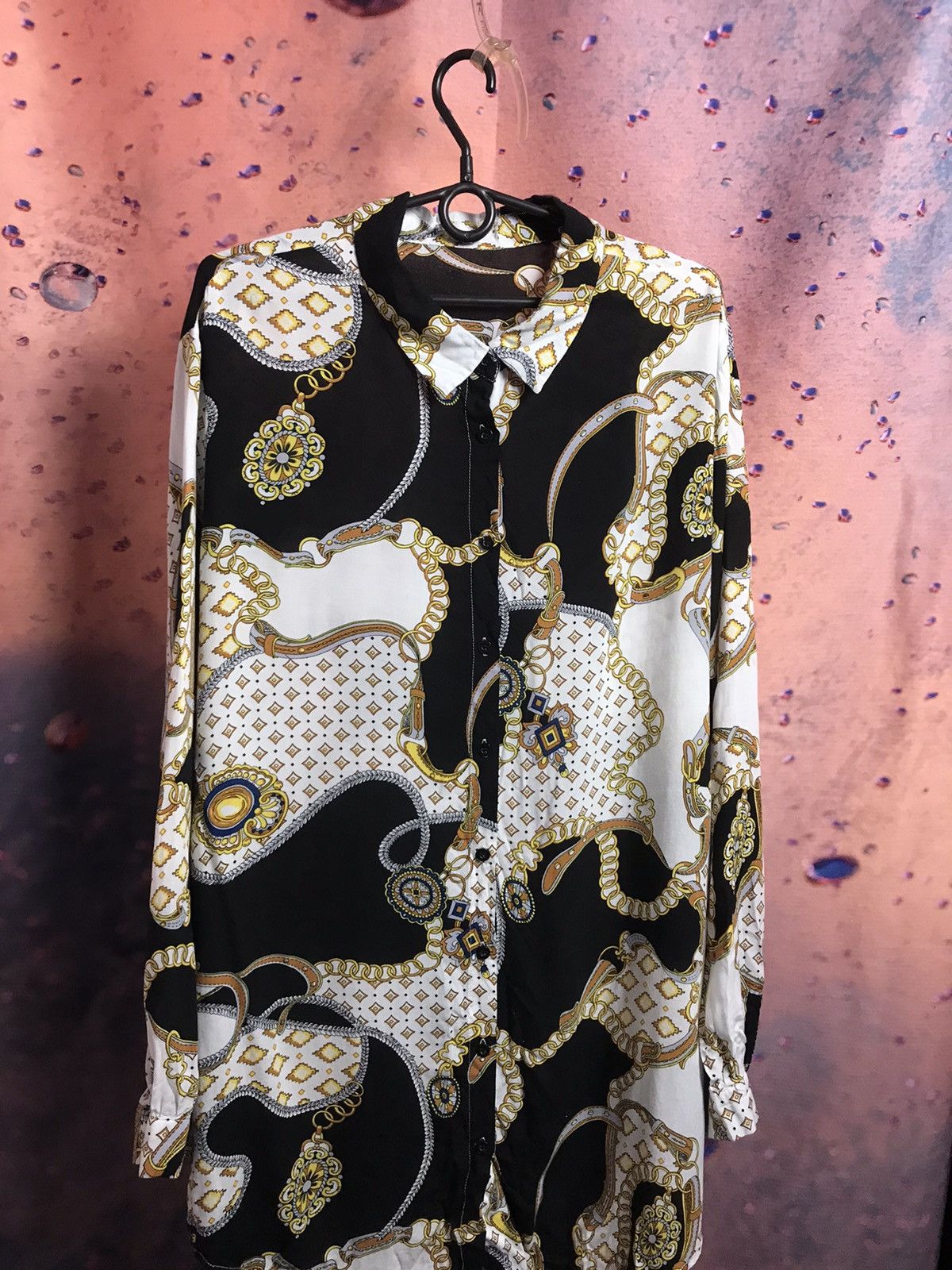 Vintage Vintage Crazy streetwear multicolour shirt Size US XL / EU 56 / 4 - 2 Thumbnail