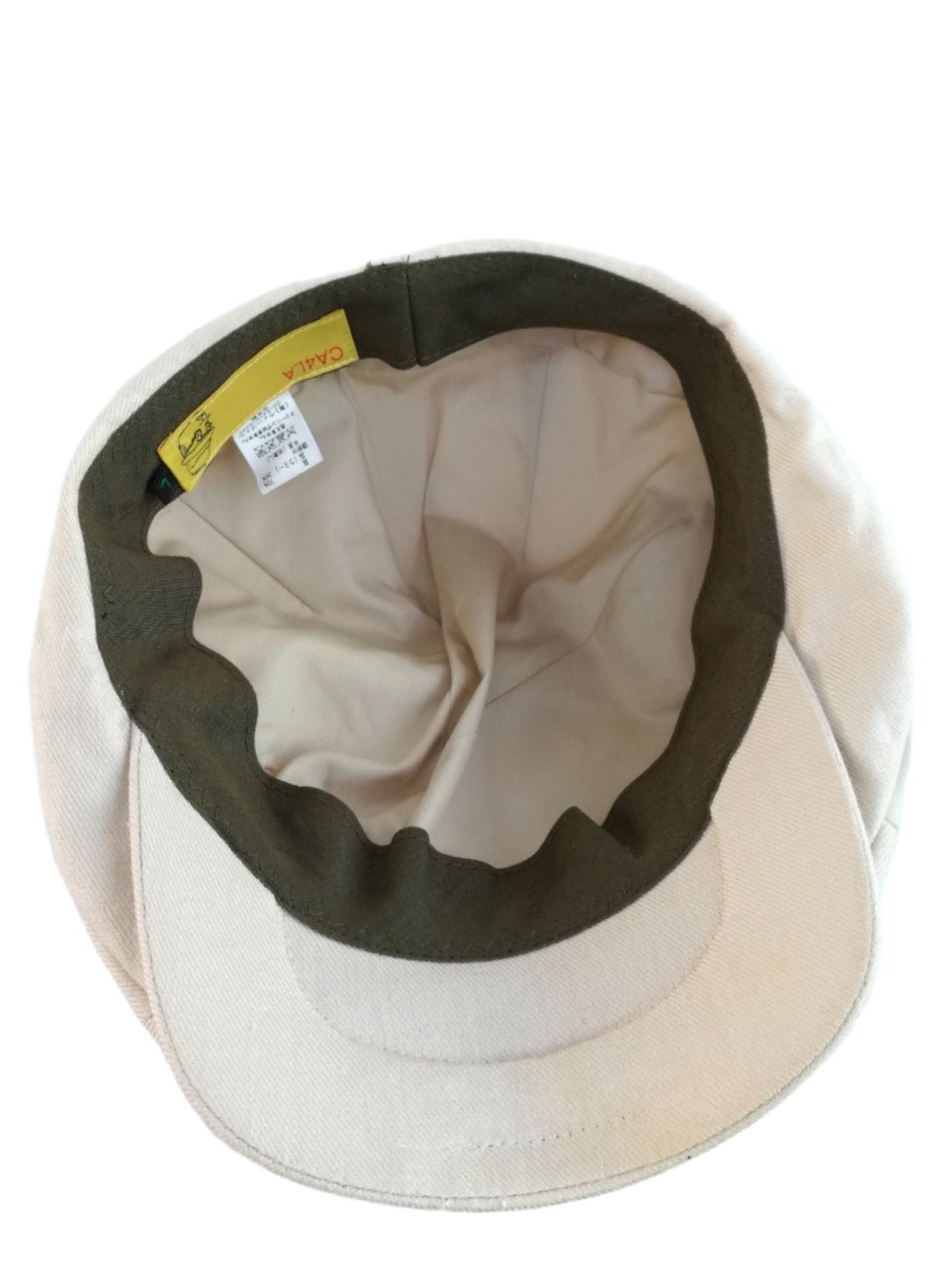 CA4LA 🔥Ca4la Linen / Ramie Crown Cow Skin Beige Newsboy Cap🔥 Size ONE SIZE - 12 Thumbnail