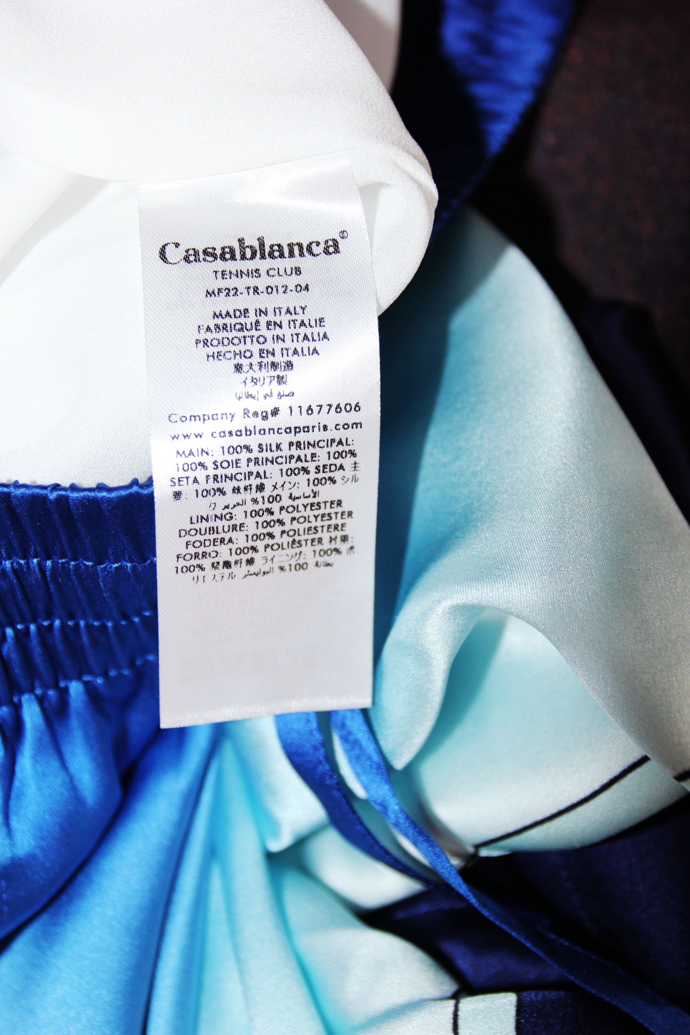 Casablanca BNWT AW22 CASABLANCA GRADIENT EFFECT SILK SHORTS S Size US 30 / EU 46 - 9 Thumbnail