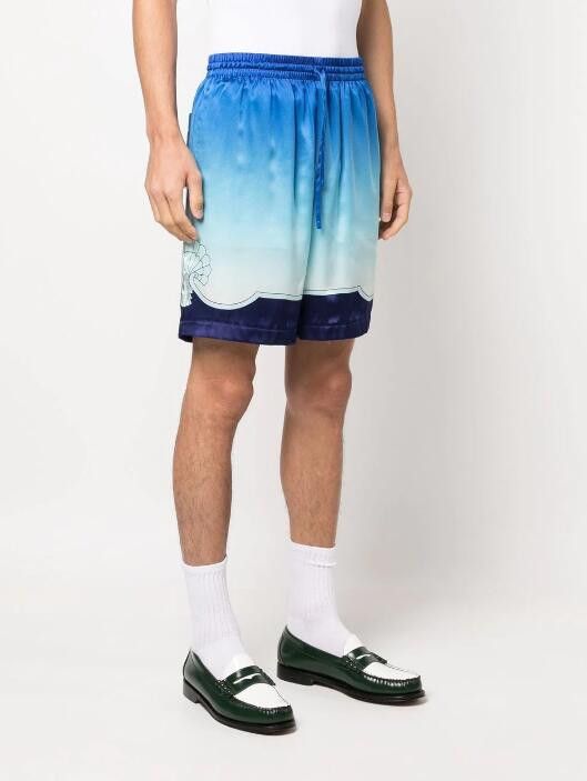 Casablanca BNWT AW22 CASABLANCA GRADIENT EFFECT SILK SHORTS S Size US 30 / EU 46 - 1 Thumbnail