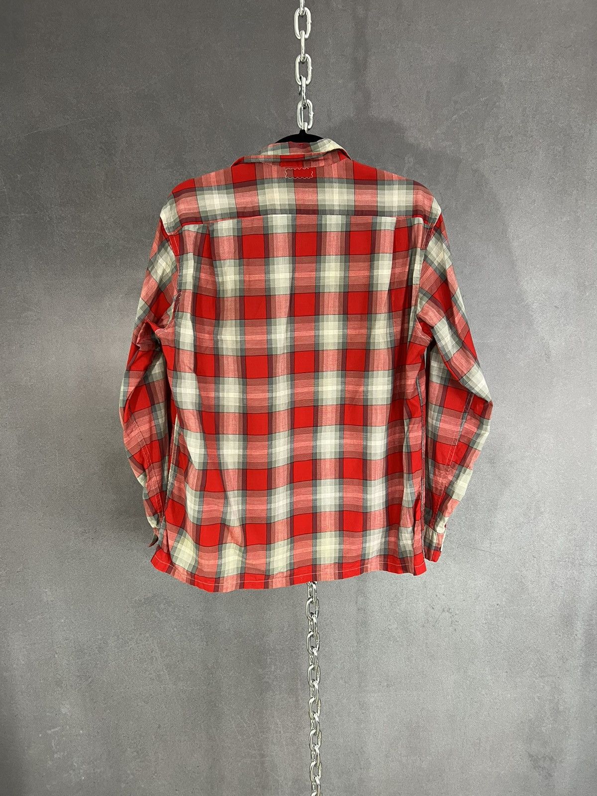 McGregor 40s 50s mcgregor shadow plaid cotton loop collar shirt Size US L / EU 52-54 / 3 - 5 Thumbnail