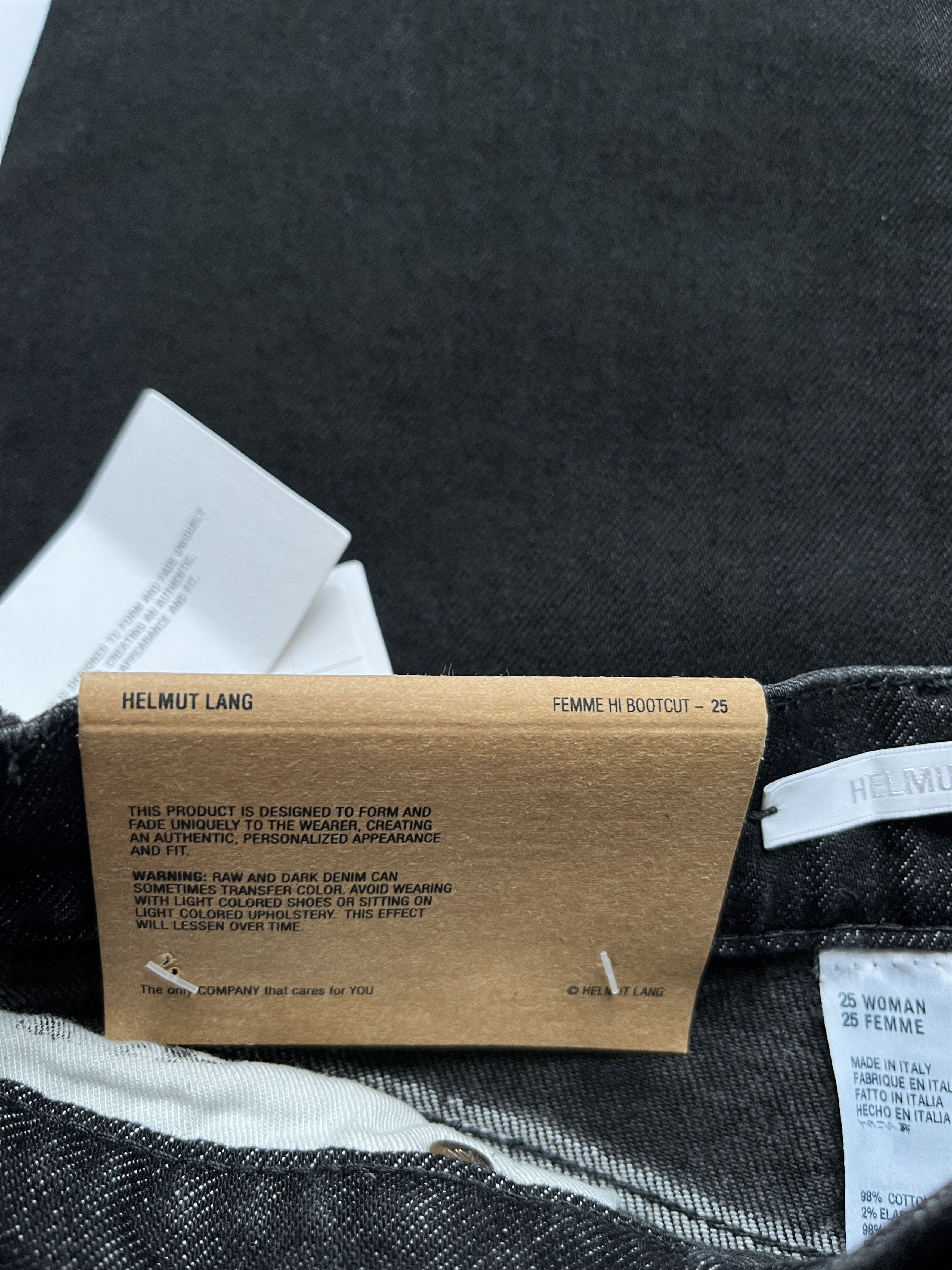 Helmut Lang ⚡️QUICK SALE⚡️Helmut Lang Matte Black Hi Bootcut Jeans Size 25" / US 0 / IT 36 - 4 Thumbnail