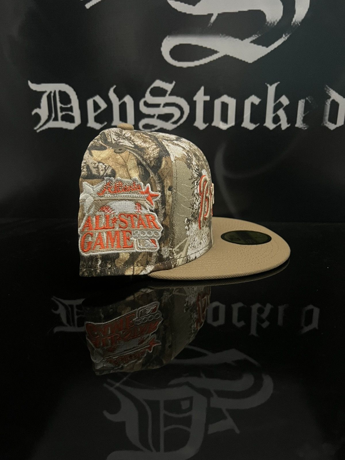 Hat Club × MyFitteds × New Era 7 1/4 - Real Tree Atlanta Braves 2000 Exclusive Fitted Hat Size ONE SIZE - 4 Thumbnail