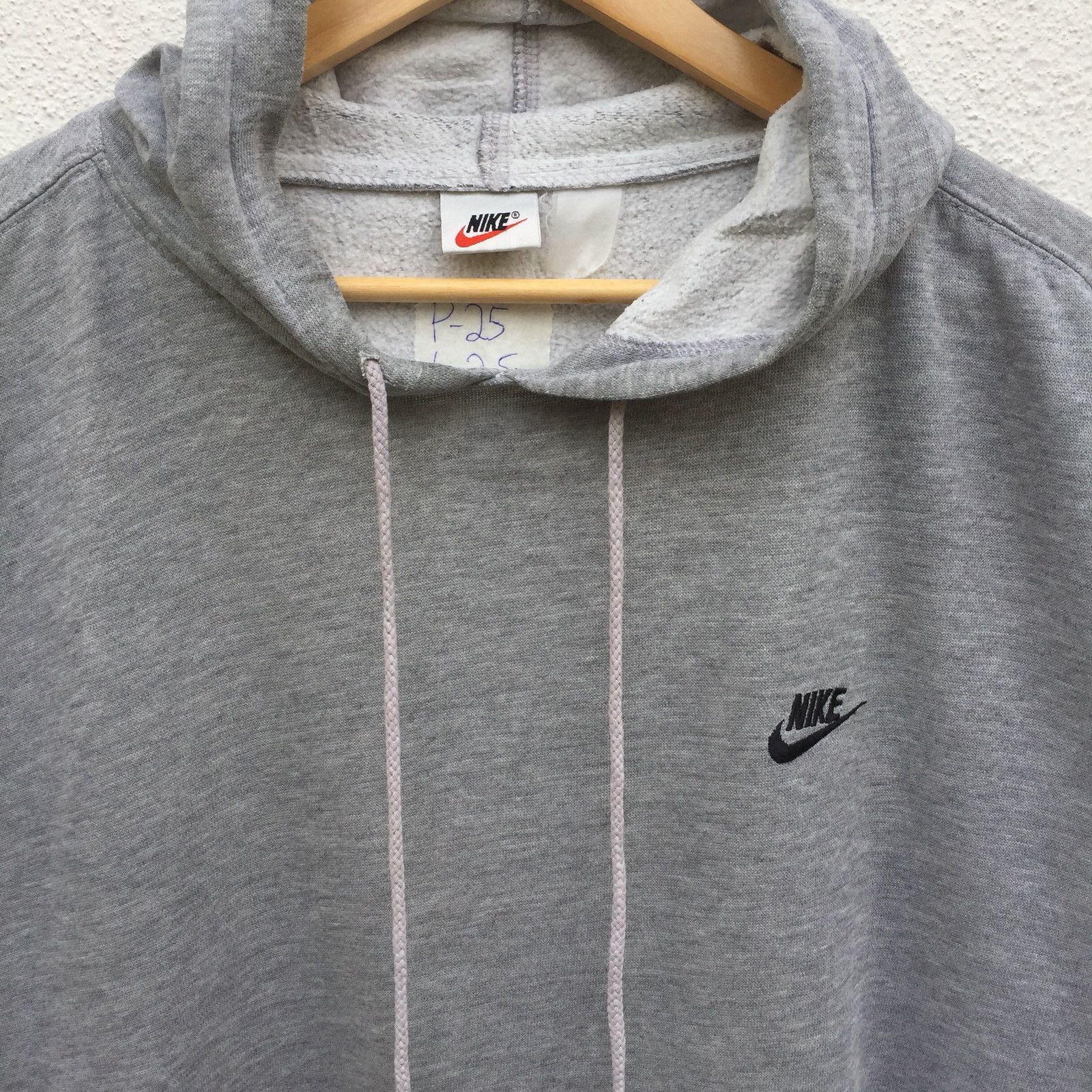 Nike Vintage 90s Nike Embroidered Logo Pullover Hoodie Size US L / EU 52-54 / 3 - 2 Thumbnail