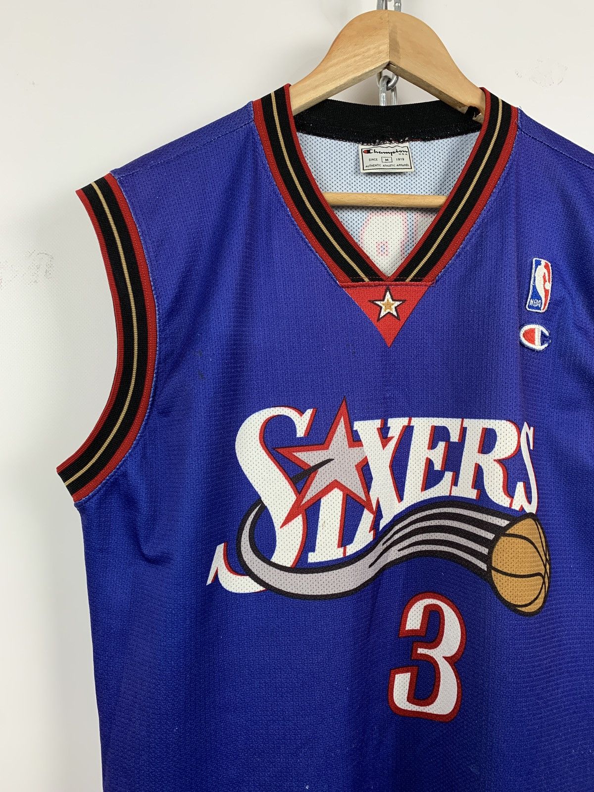 Champion Vintage Philadelphia Sixers #3 Allen Iverson Champion Jersey Size US M / EU 48-50 / 2 - 5 Thumbnail