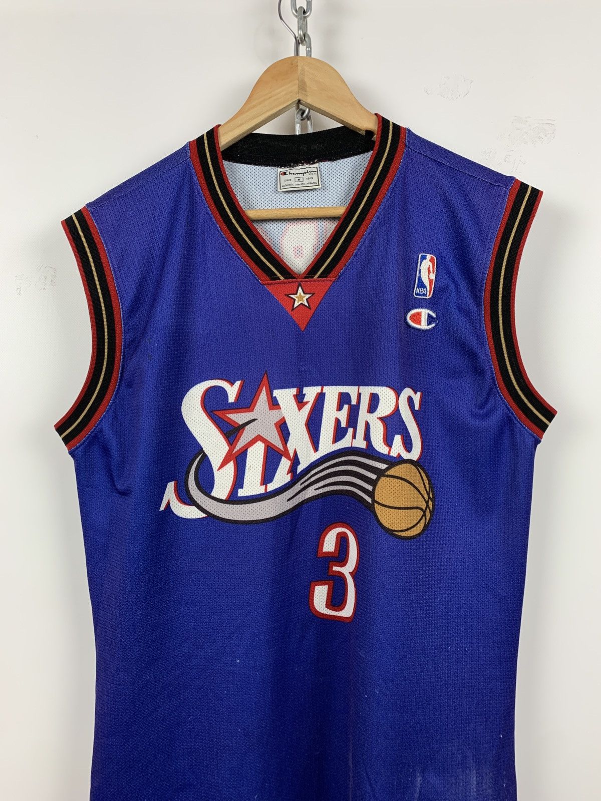 Champion Vintage Philadelphia Sixers #3 Allen Iverson Champion Jersey Size US M / EU 48-50 / 2 - 3 Thumbnail