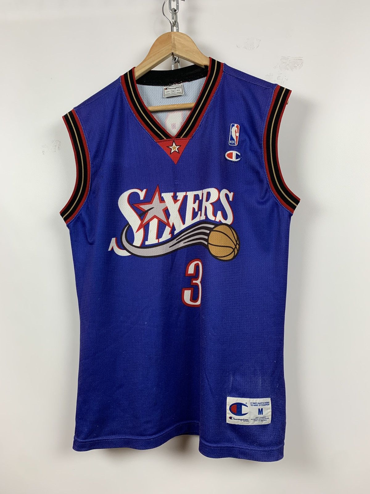 Champion Vintage Philadelphia Sixers #3 Allen Iverson Champion Jersey Size US M / EU 48-50 / 2 - 7 Thumbnail