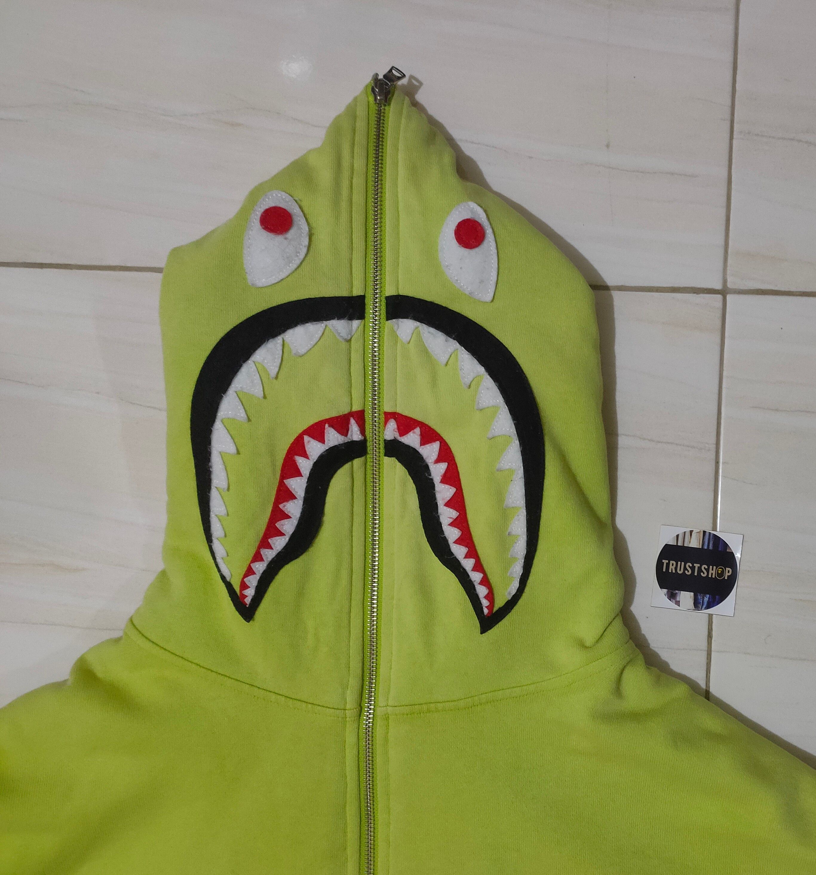 Bape Shark Sherpa Half Zip Pullover Hoodie Size US M / EU 48-50 / 2 - 5 Thumbnail