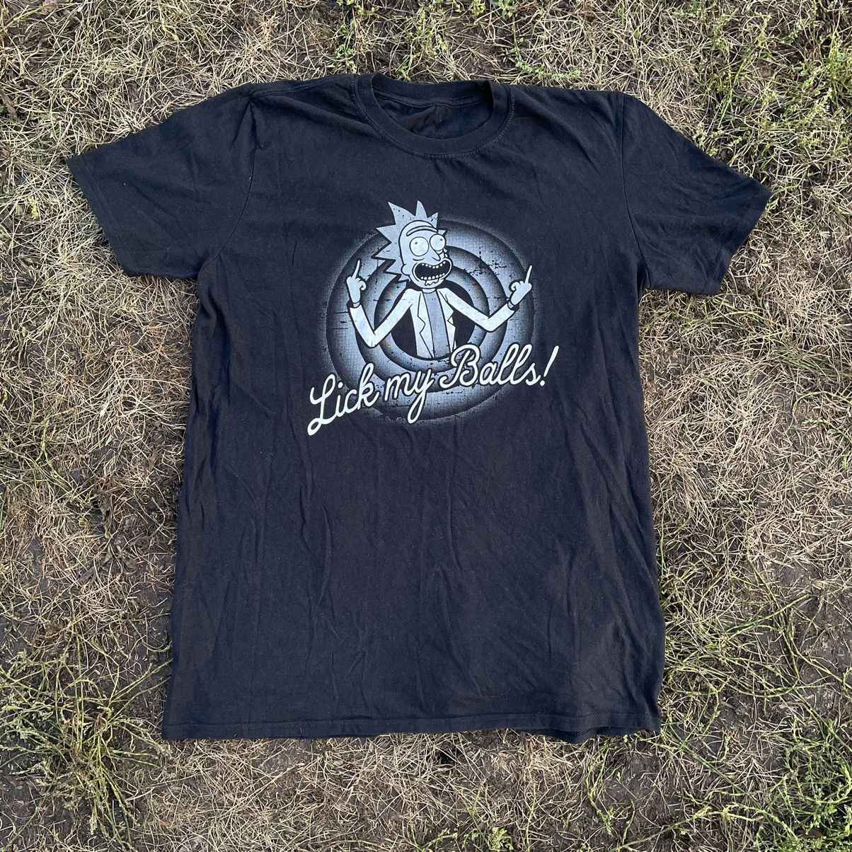 Vintage Vintage Y2K ADULT Rick Tee Lick lls Morty Humor M Size US M / EU 48-50 / 2 - 1 Thumbnail