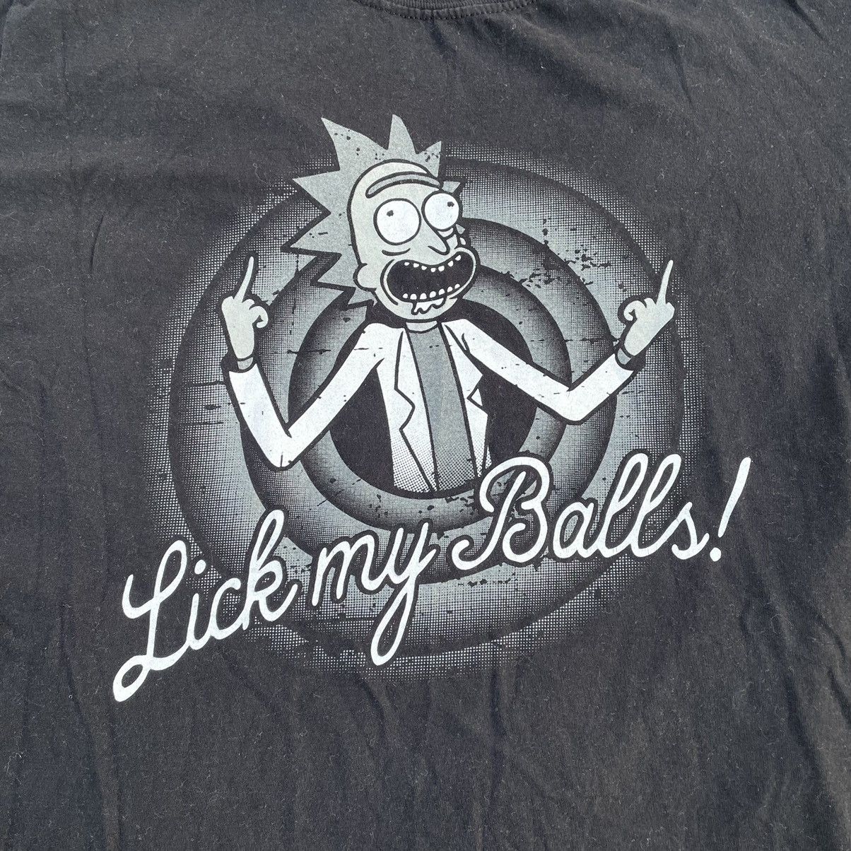 Vintage Vintage Y2K ADULT Rick Tee Lick lls Morty Humor M Size US M / EU 48-50 / 2 - 4 Thumbnail