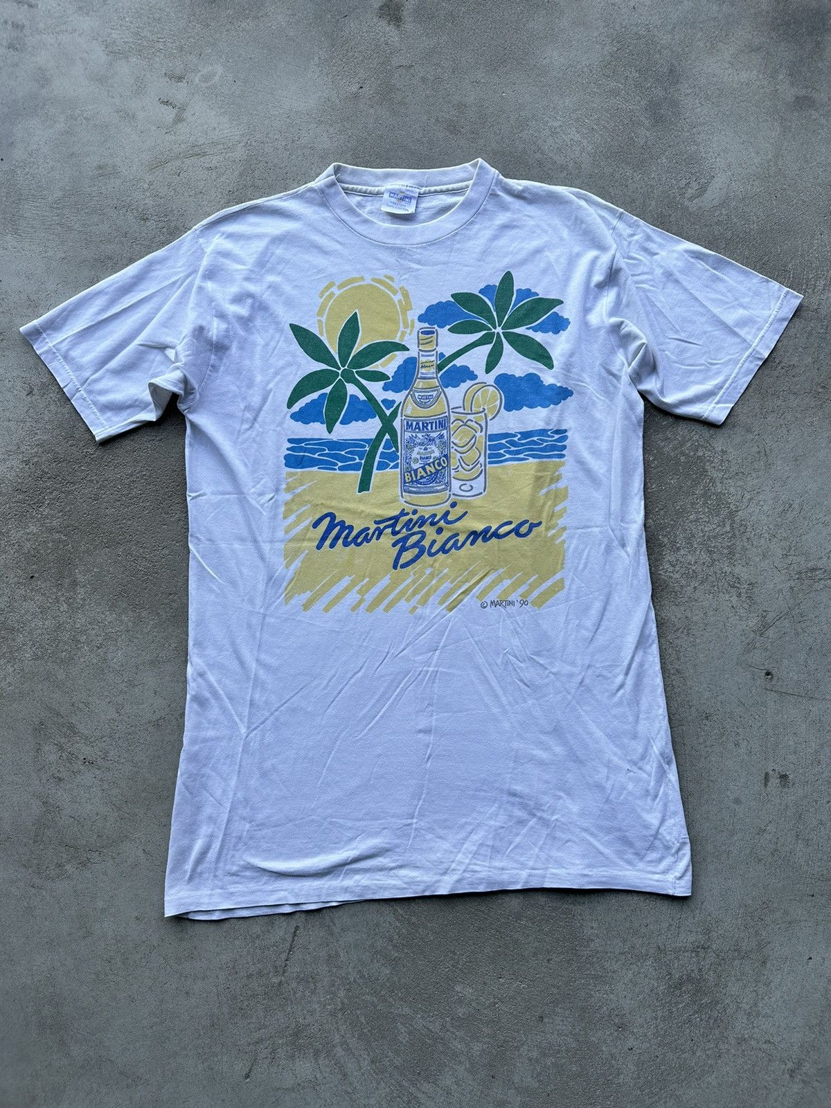 Budweiser × Vintage 1990 Martini Bianco Vintage Alcohol Shirt Size US L / EU 52-54 / 3 - 1 Thumbnail