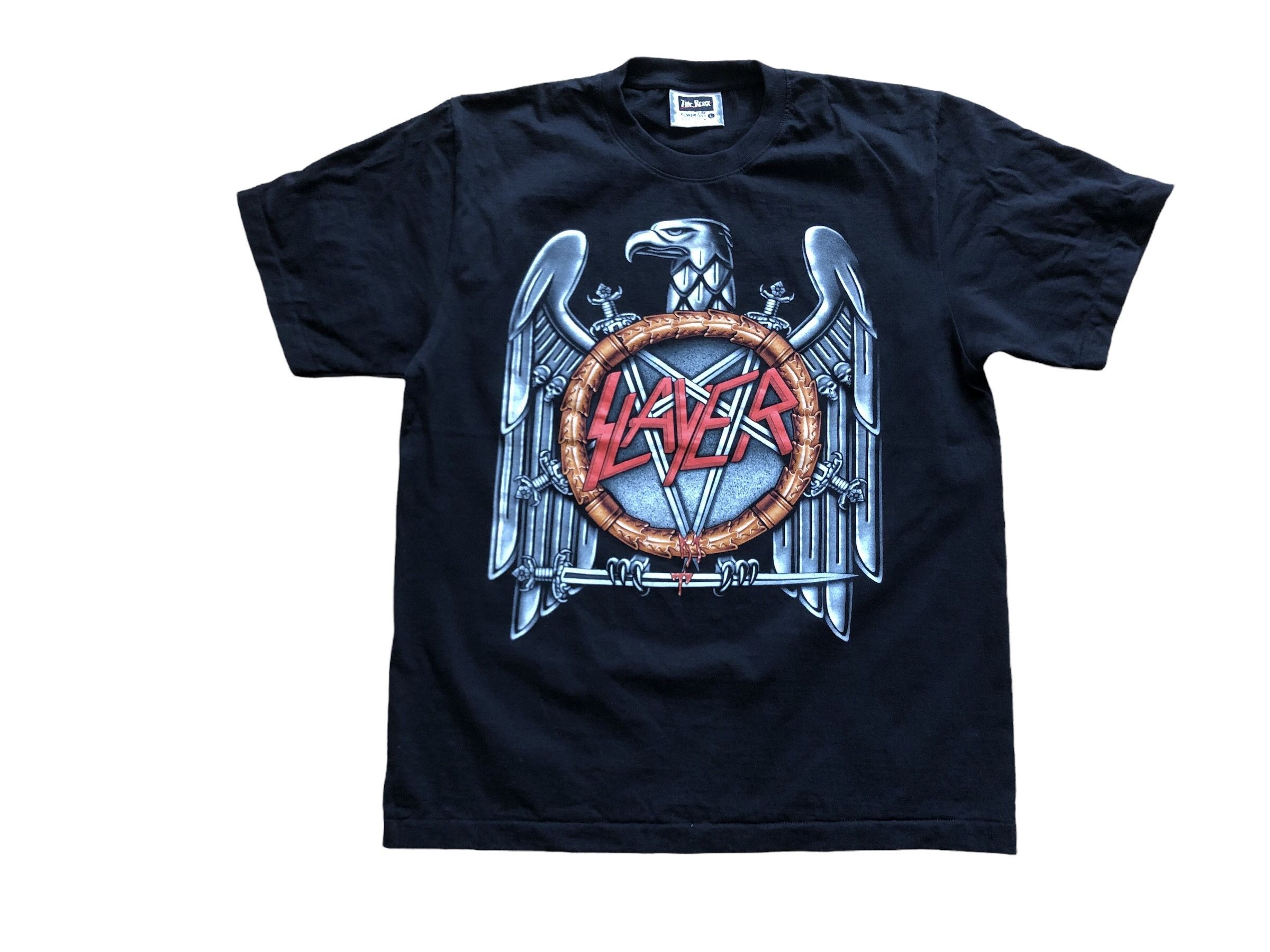 Band Tees × Vintage Vintage Slayer Shirt Band Rare Tee Big Print Y2K Hype Drill Size US L / EU 52-54 / 3 - 1 Thumbnail