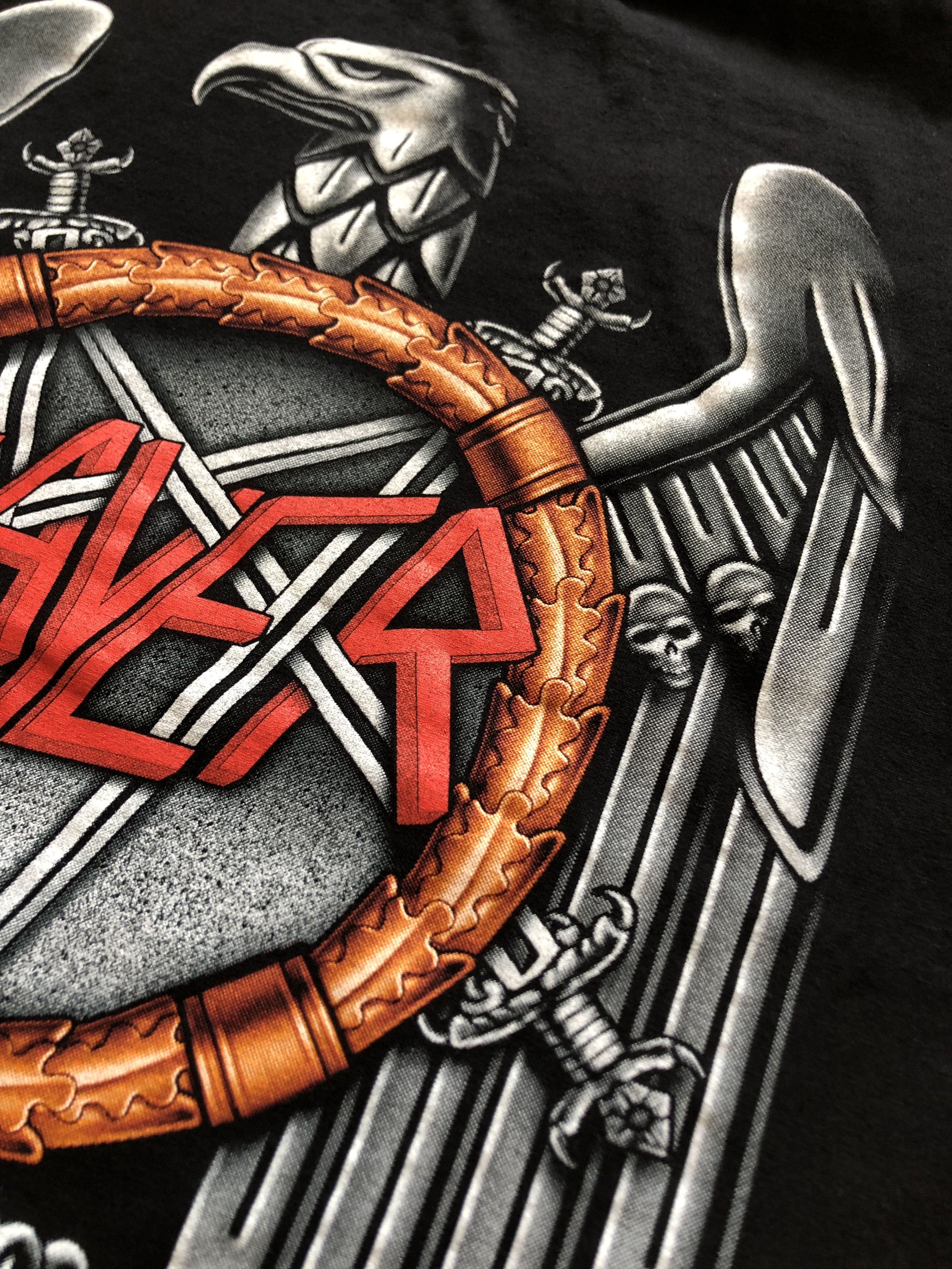 Band Tees × Vintage Vintage Slayer Shirt Band Rare Tee Big Print Y2K Hype Drill Size US L / EU 52-54 / 3 - 5 Thumbnail