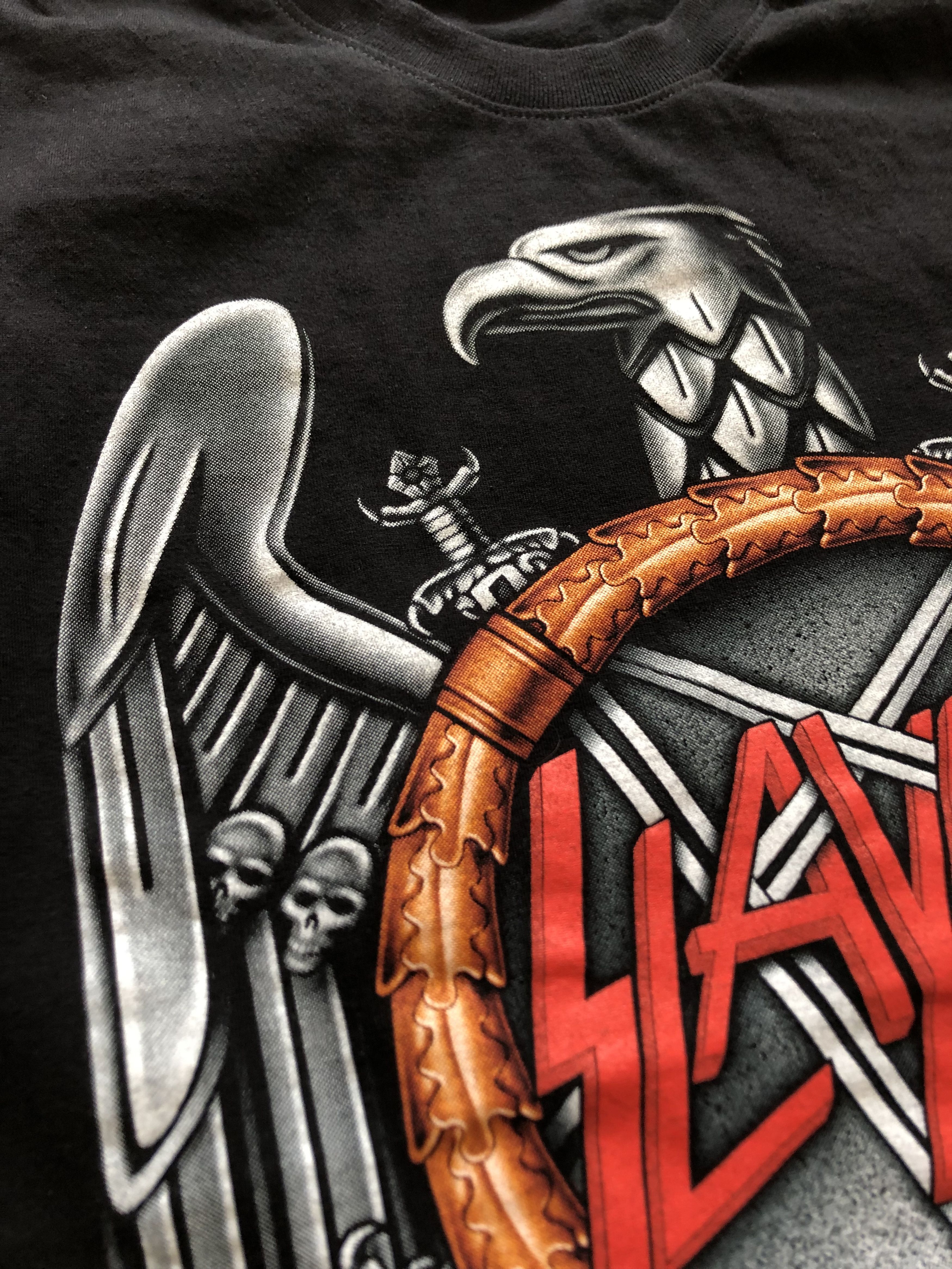 Band Tees × Vintage Vintage Slayer Shirt Band Rare Tee Big Print Y2K Hype Drill Size US L / EU 52-54 / 3 - 4 Thumbnail