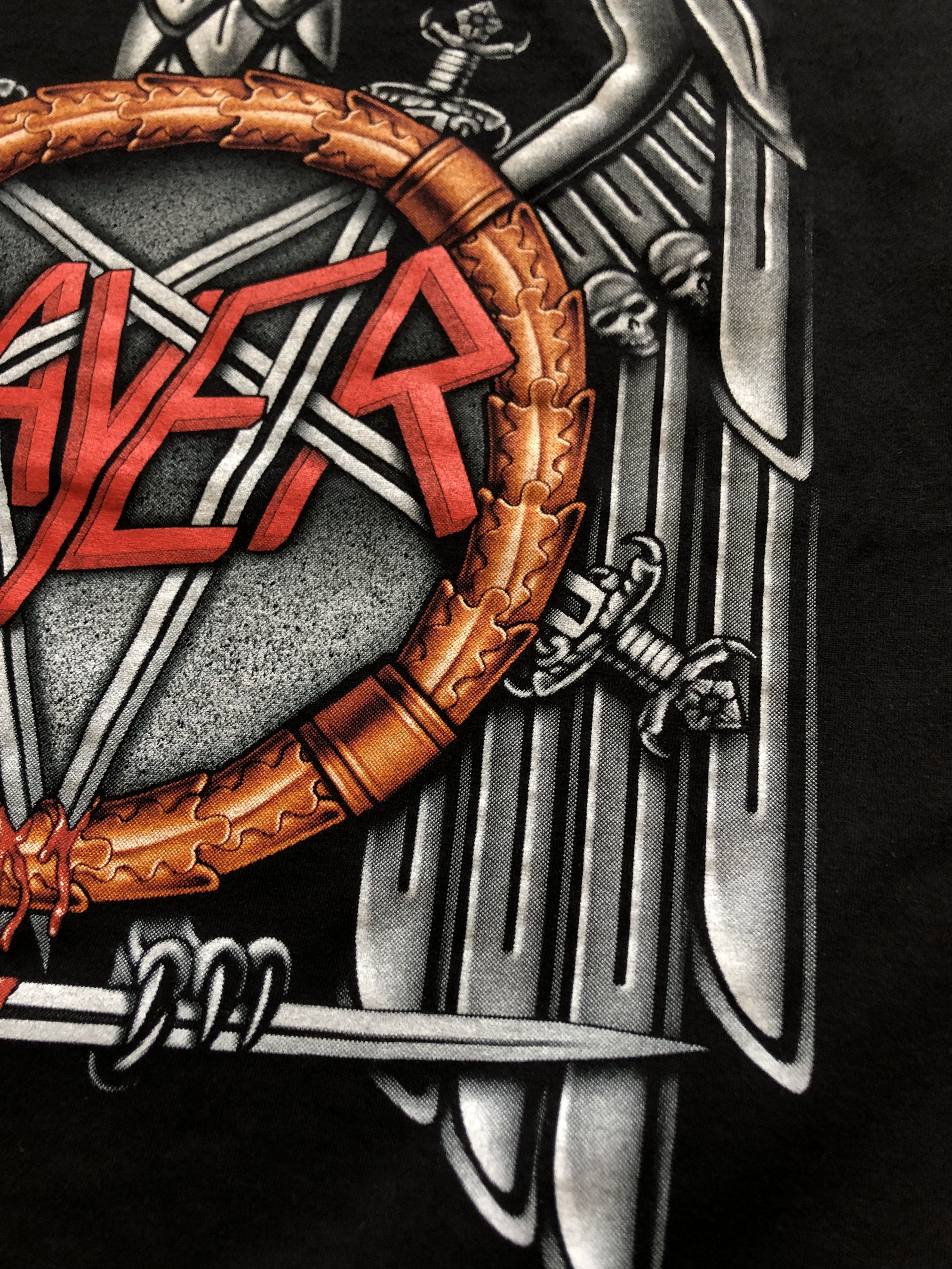 Band Tees × Vintage Vintage Slayer Shirt Band Rare Tee Big Print Y2K Hype Drill Size US L / EU 52-54 / 3 - 7 Thumbnail