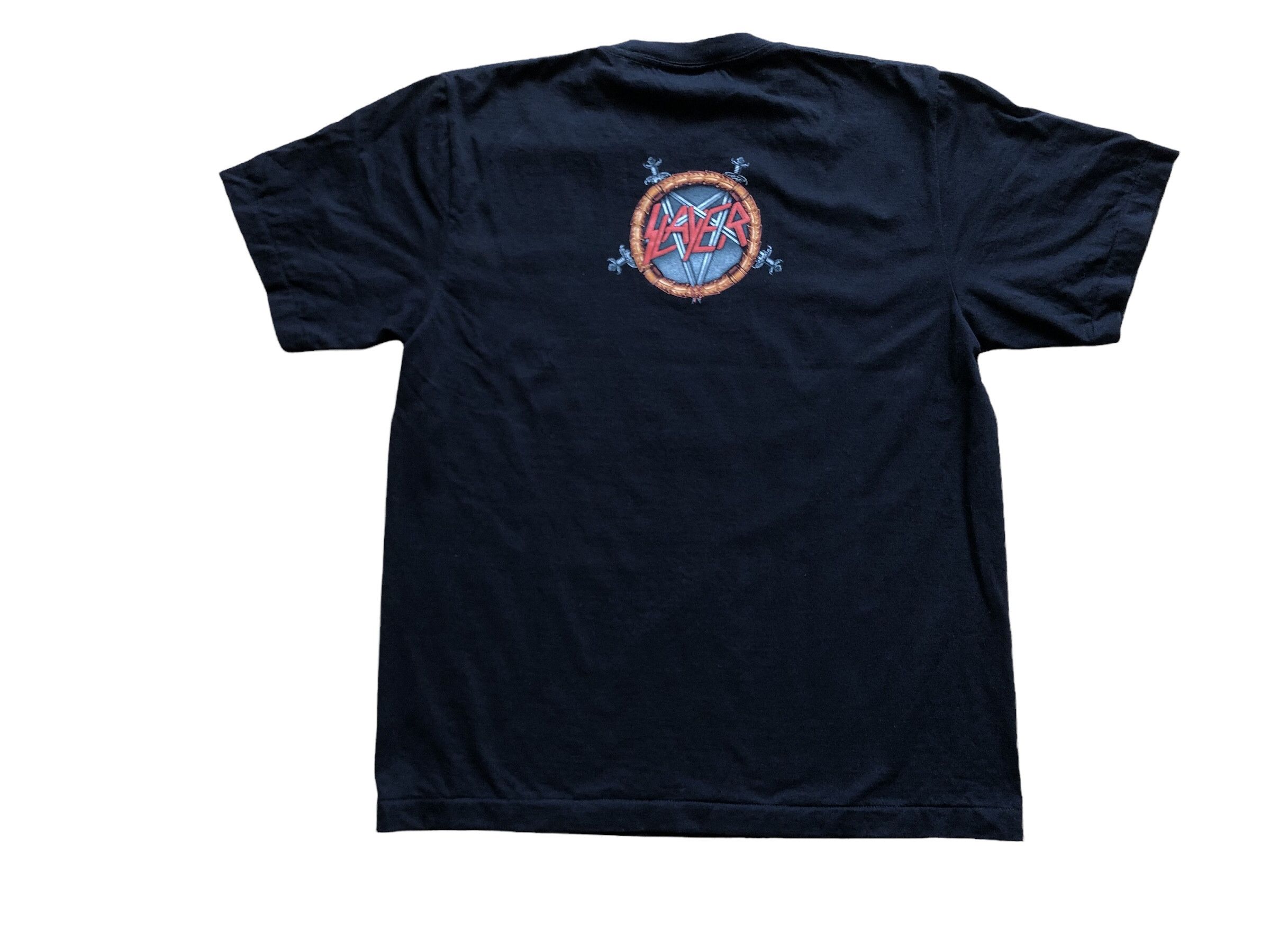 Band Tees × Vintage Vintage Slayer Shirt Band Rare Tee Big Print Y2K Hype Drill Size US L / EU 52-54 / 3 - 2 Thumbnail
