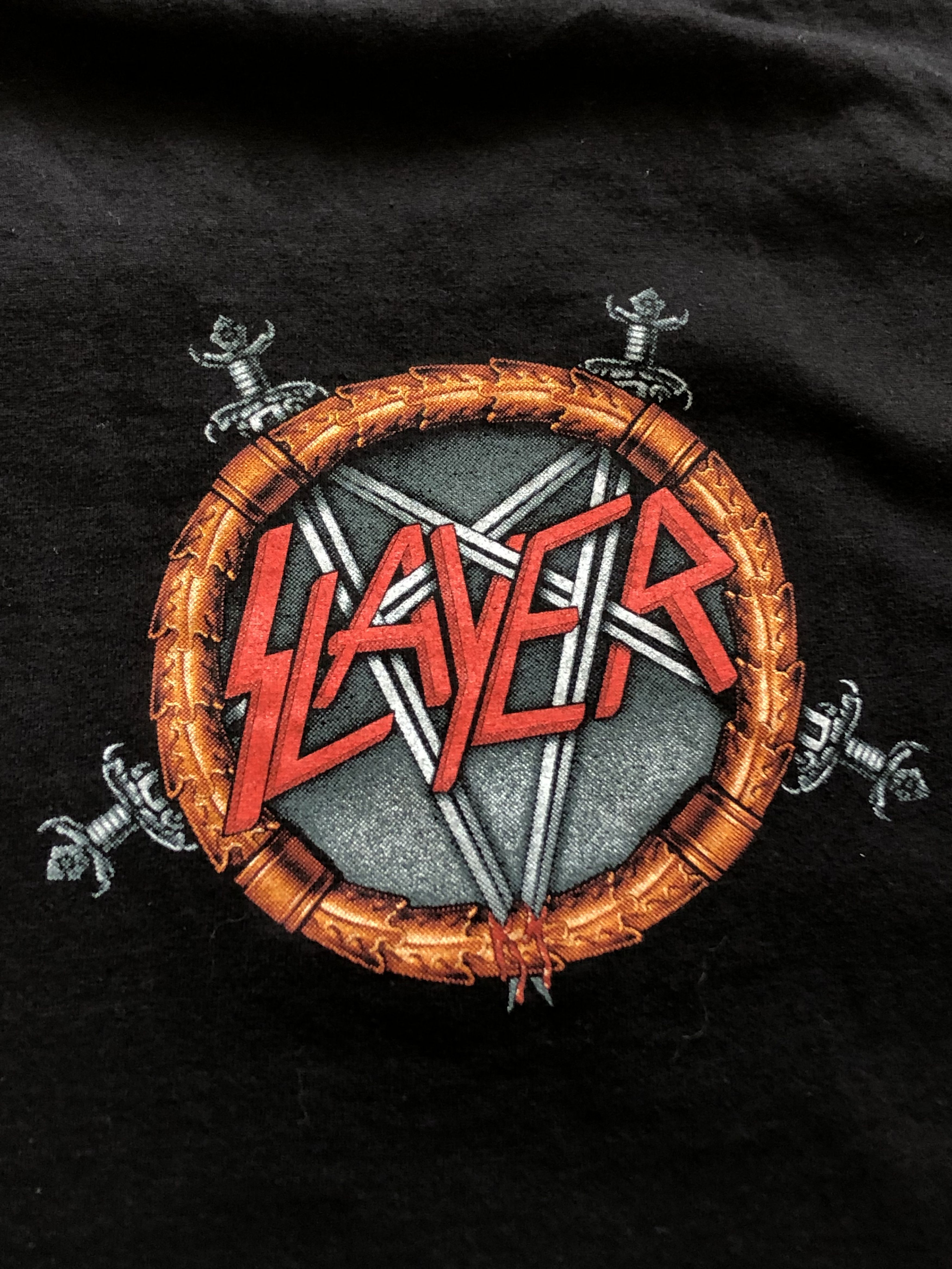 Band Tees × Vintage Vintage Slayer Shirt Band Rare Tee Big Print Y2K Hype Drill Size US L / EU 52-54 / 3 - 11 Thumbnail
