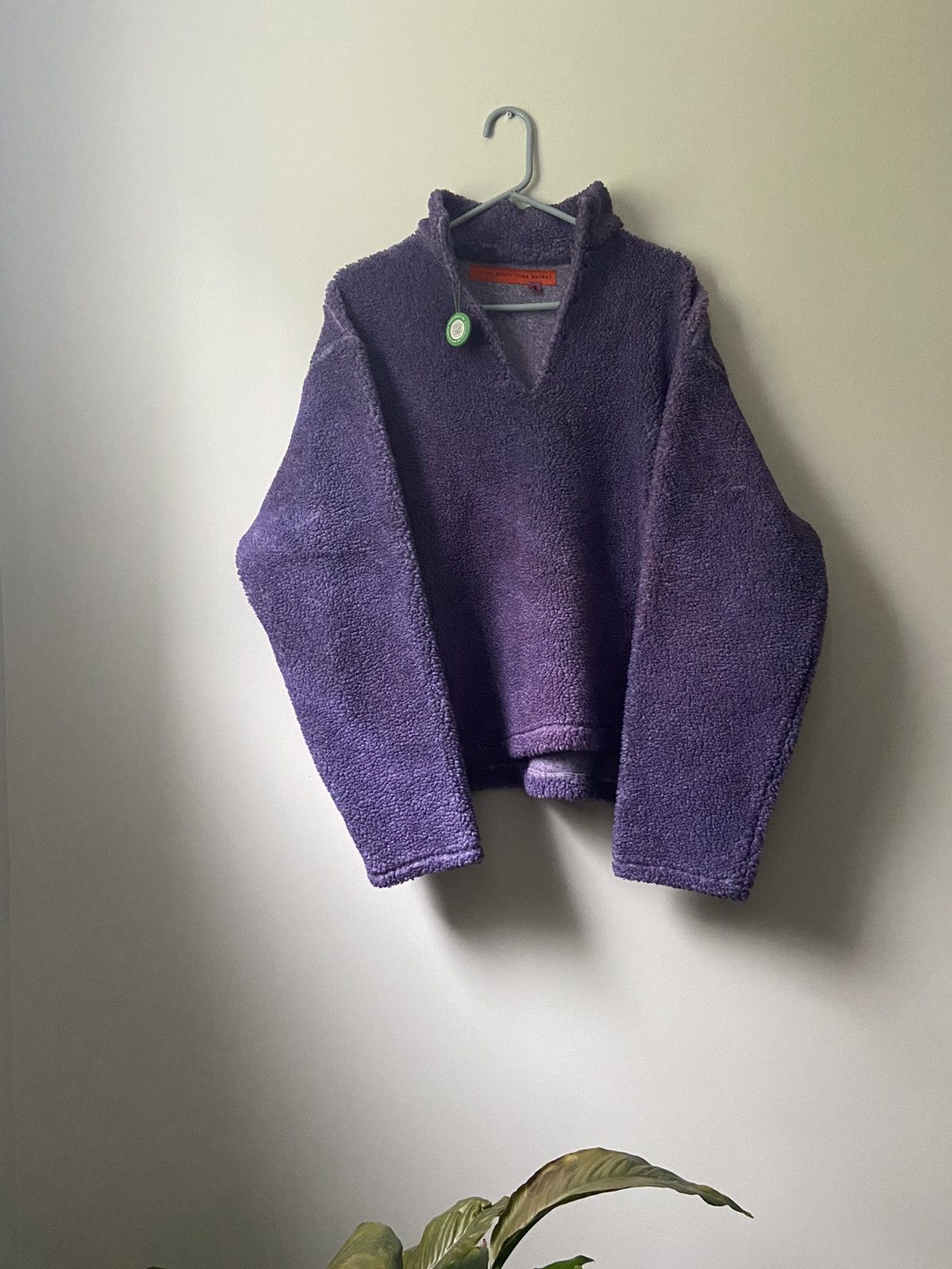 Pre-owned Cactus Plant Flea Market Cpfm Cowboy Fleece Grape Purple