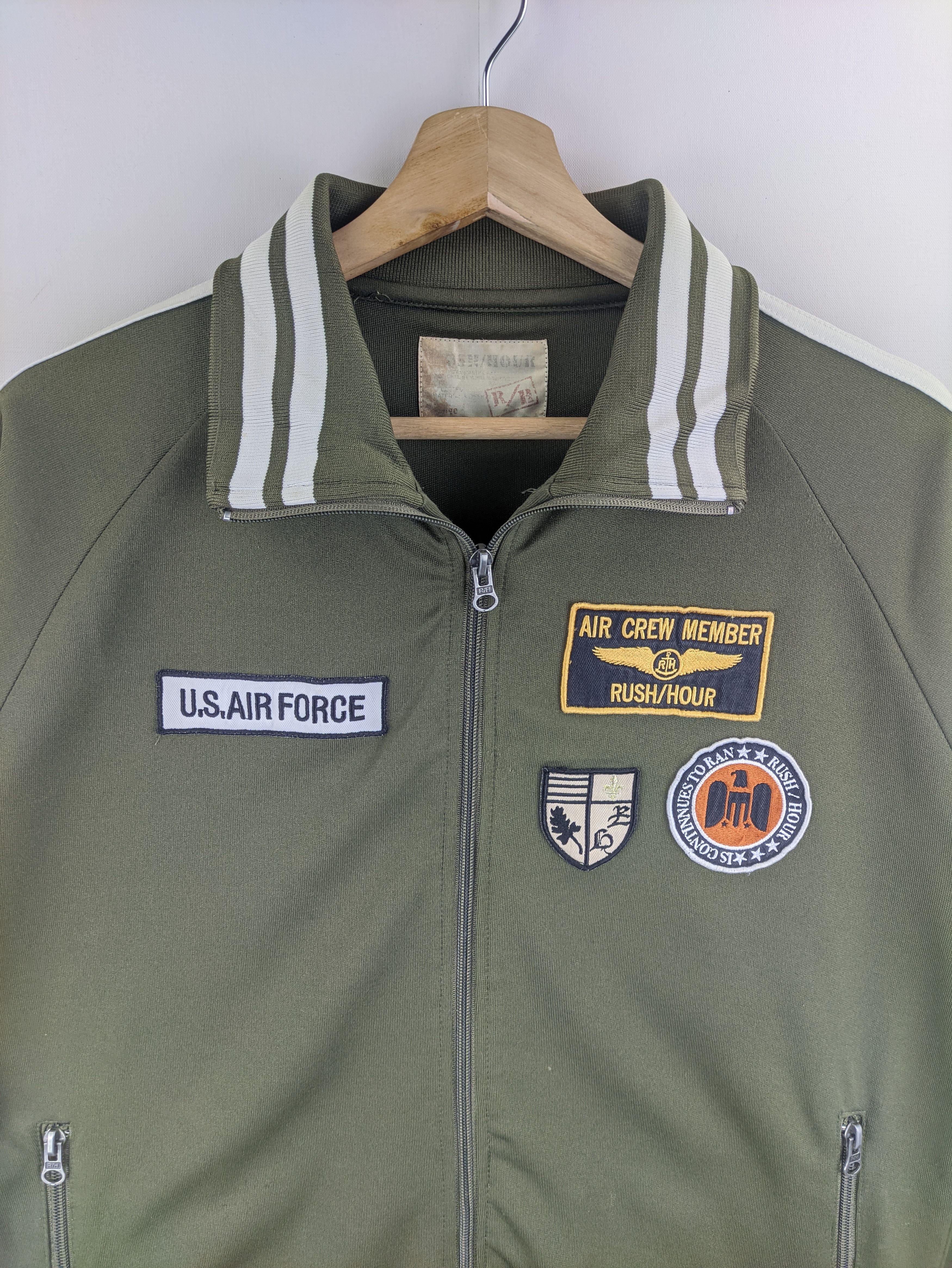 Japanese Brand Steals🔥Vintage Jacket Sweater US Military by Rush Hour Size US M / EU 48-50 / 2 - 8 Thumbnail