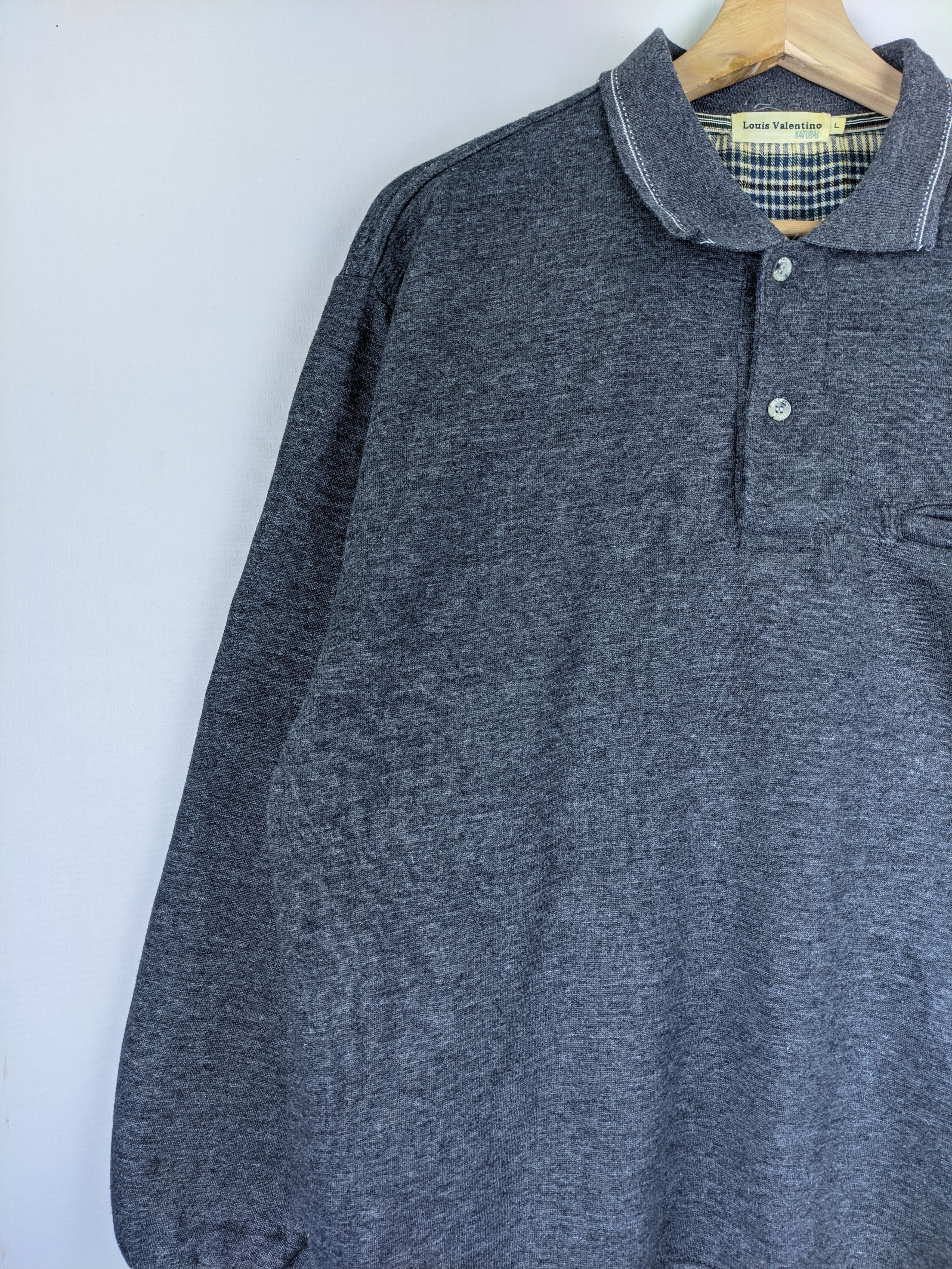 Vintage Steals🔥Polo Sweatshirt by Louis Valentino Size US L / EU 52-54 / 3 - 5 Thumbnail