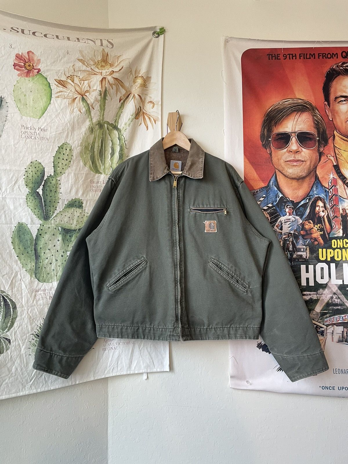 レアVINTAGE Carhartt Detroit Jacket J76MOS Carhartt × Vintage Carhartt Detroit Jacket J76 MOS Carhartt Jacket