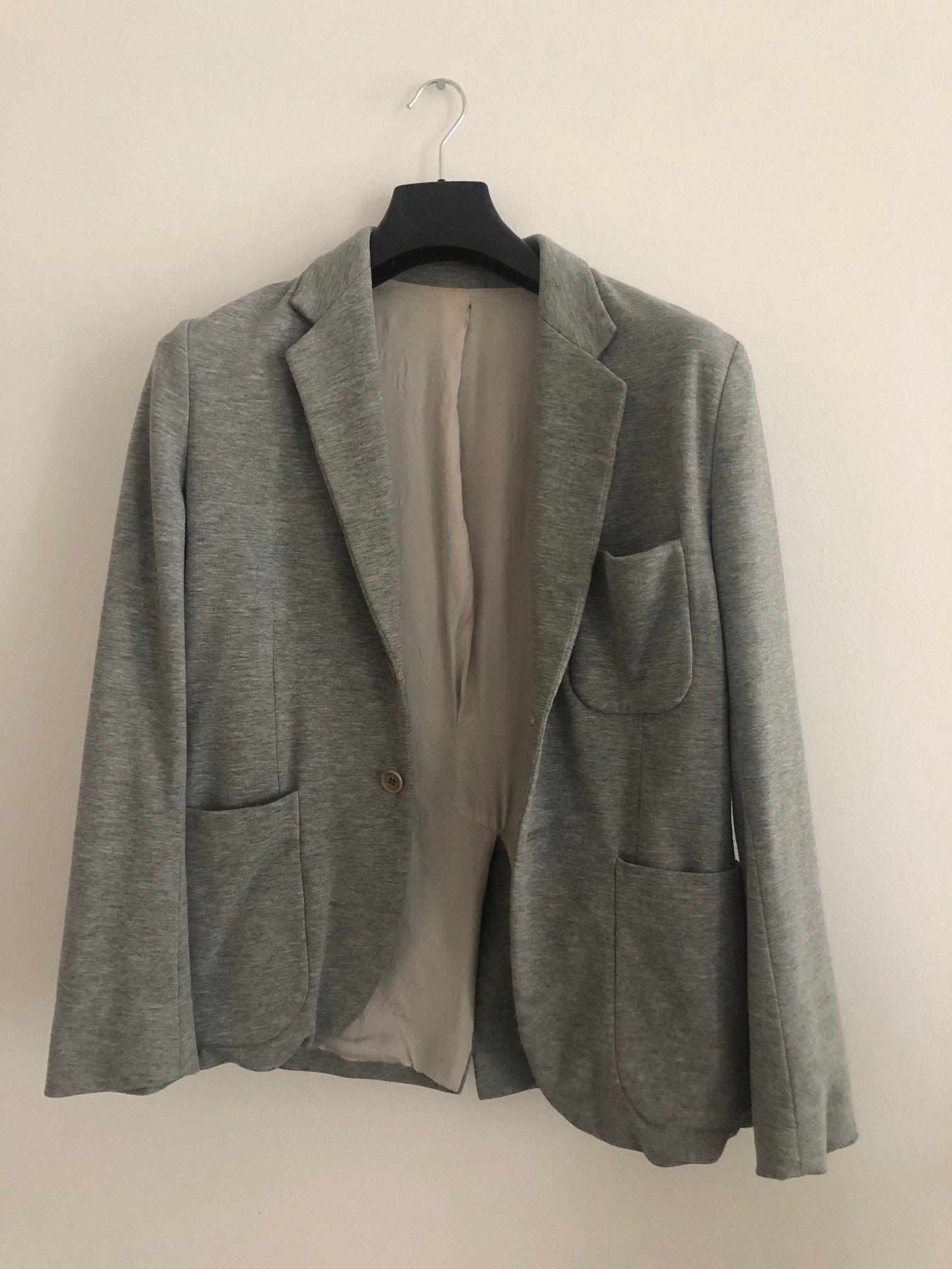 Acne Studios ACNE Saint MARTIN Fleece 46 S grey jersey Blazer Jacket Size US S / EU 44-46 / 1 - 3 Thumbnail