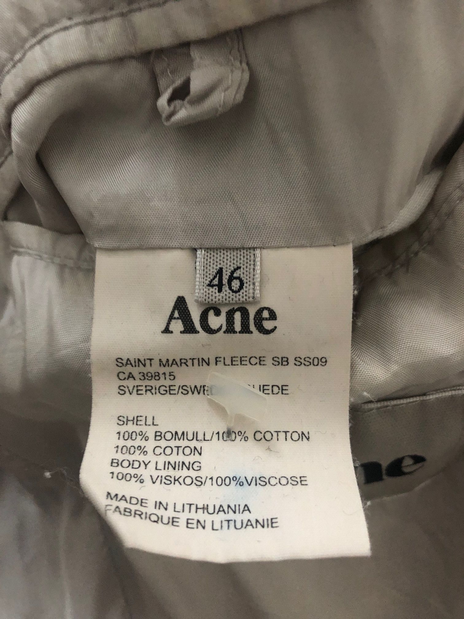 Acne Studios ACNE Saint MARTIN Fleece 46 S grey jersey Blazer Jacket Size US S / EU 44-46 / 1 - 4 Thumbnail