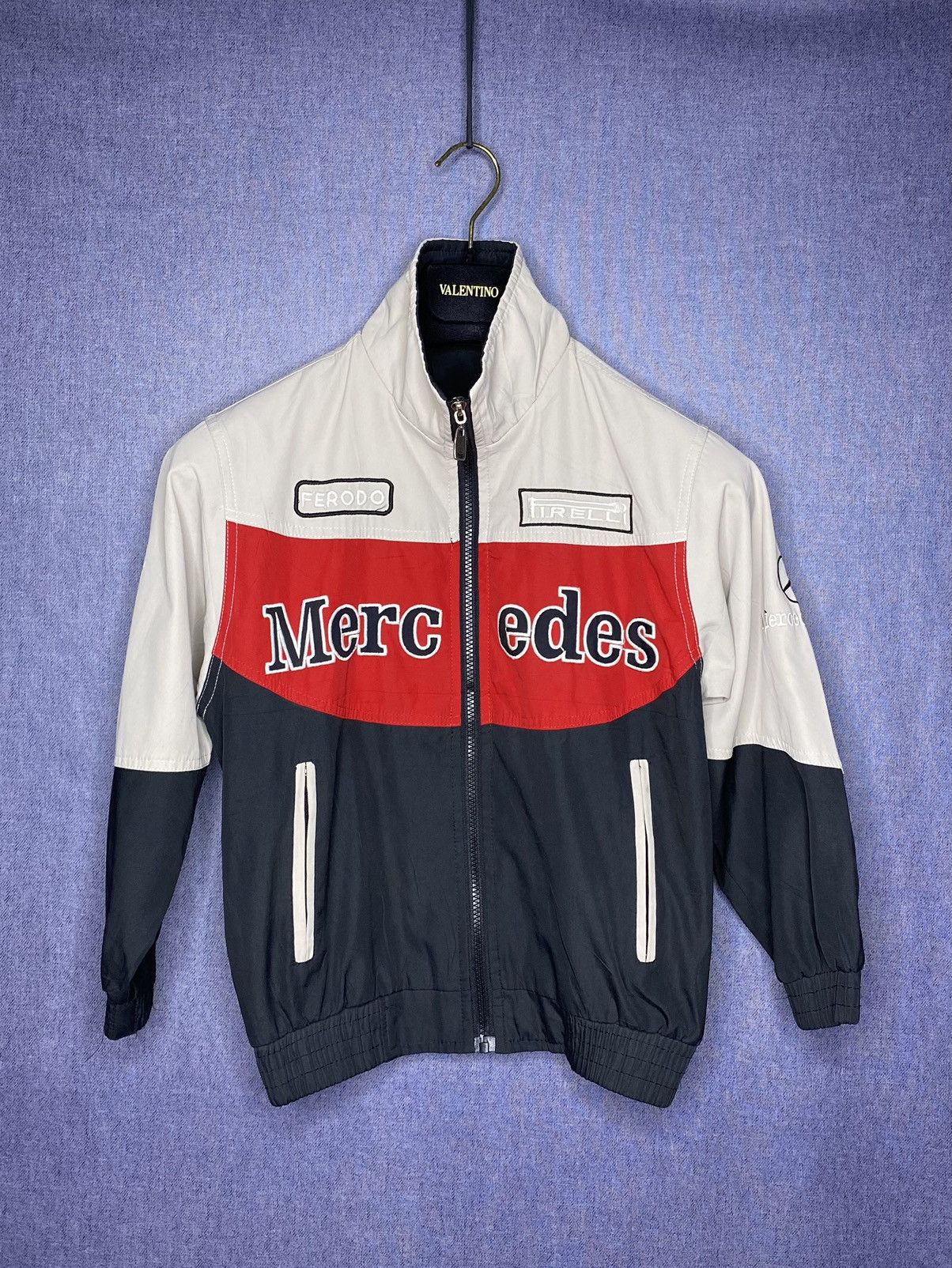 Vintage boys youth jacket Mercedes benz racing size S