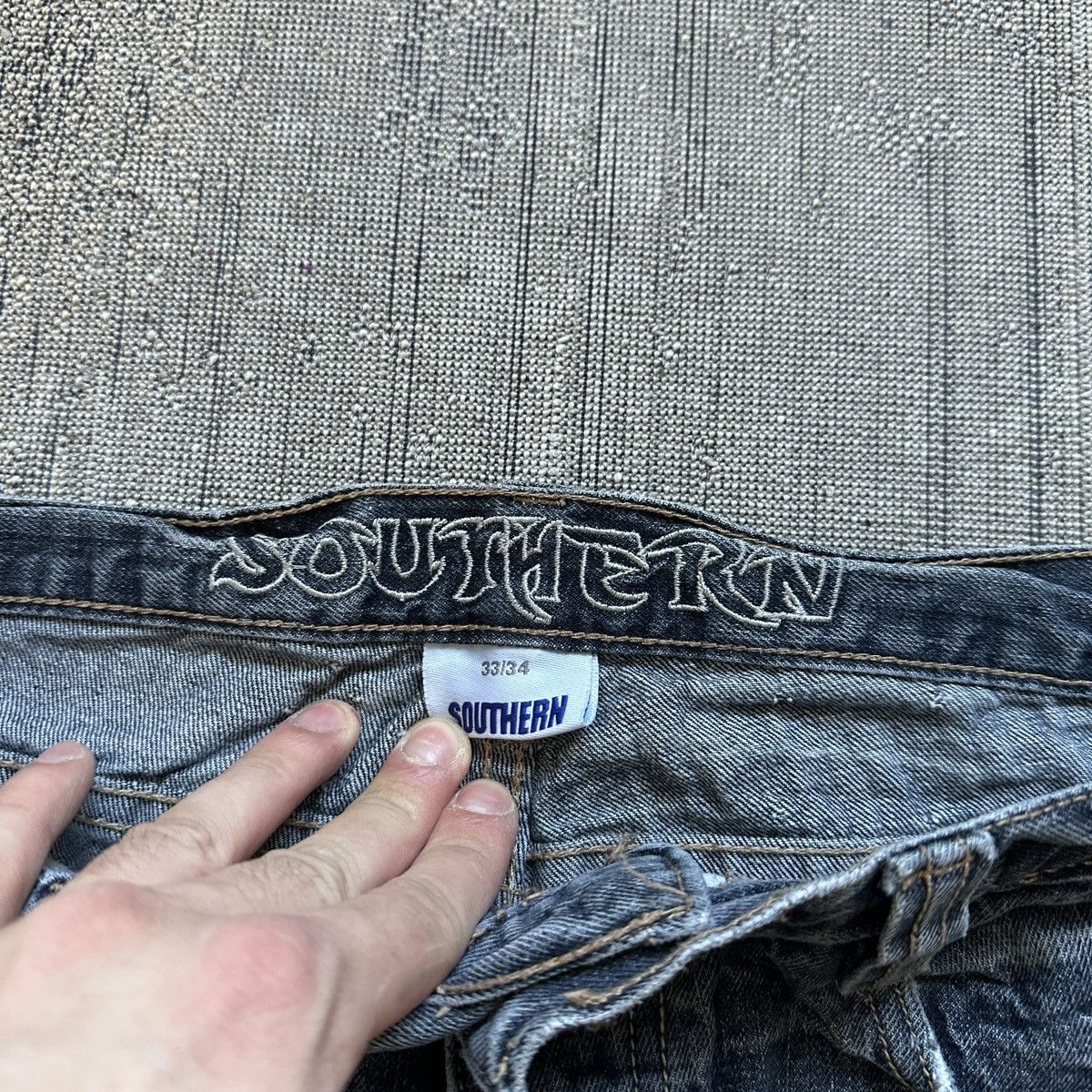 Seditionaries VINTAGE Y2K SOUTHERN TRIBAL DIE DENIM Size US 32 / EU 48 - 8 Thumbnail