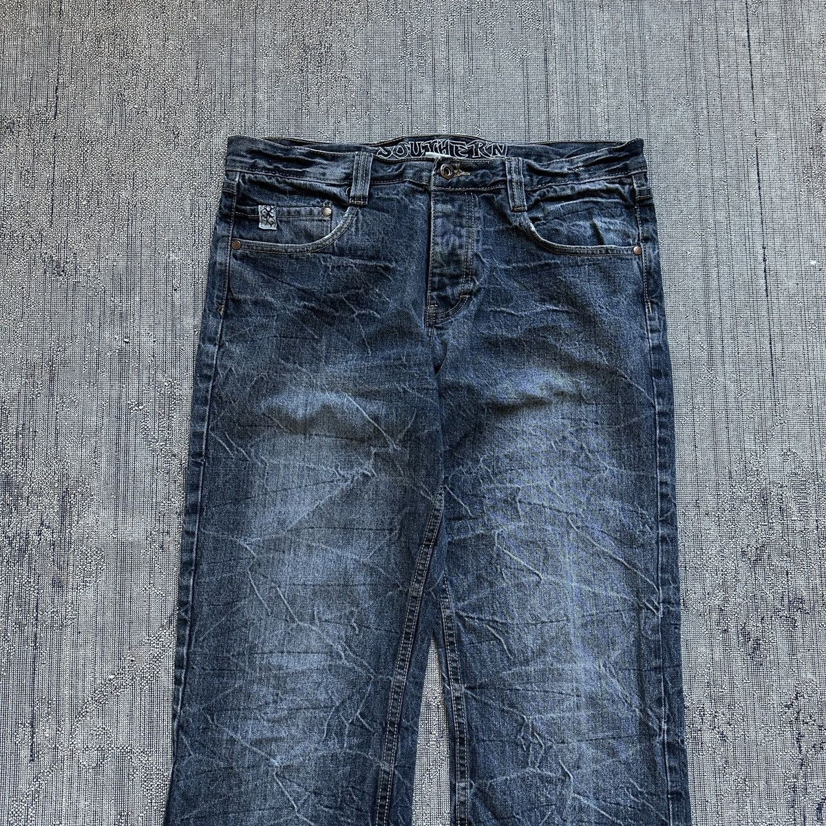Seditionaries VINTAGE Y2K SOUTHERN TRIBAL DIE DENIM Size US 32 / EU 48 - 4 Thumbnail