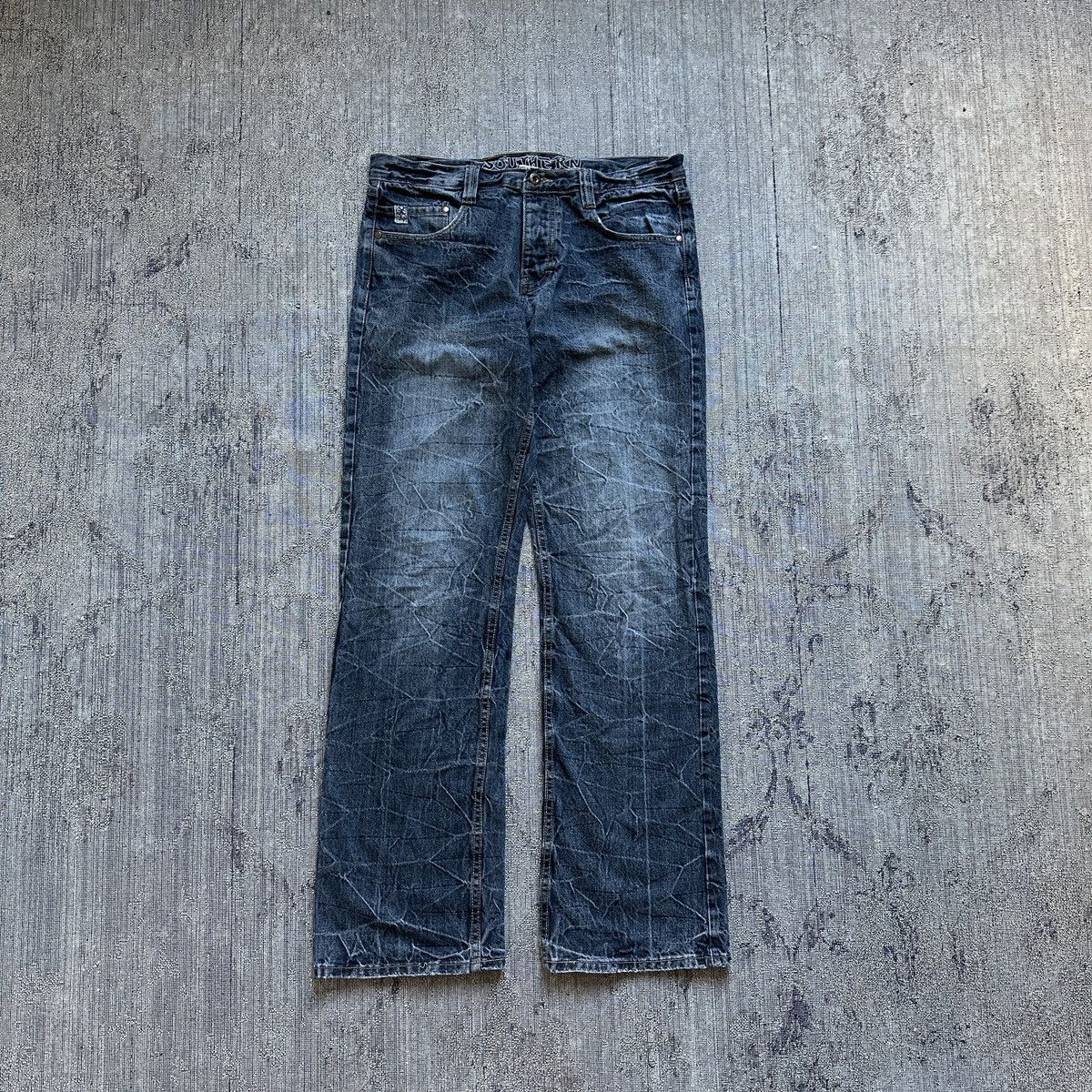 Seditionaries VINTAGE Y2K SOUTHERN TRIBAL DIE DENIM Size US 32 / EU 48 - 2 Thumbnail