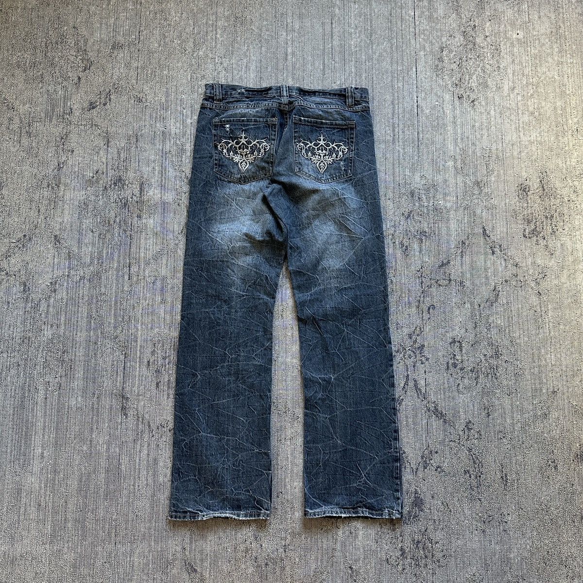 Seditionaries VINTAGE Y2K SOUTHERN TRIBAL DIE DENIM Size US 32 / EU 48 - 1 Thumbnail