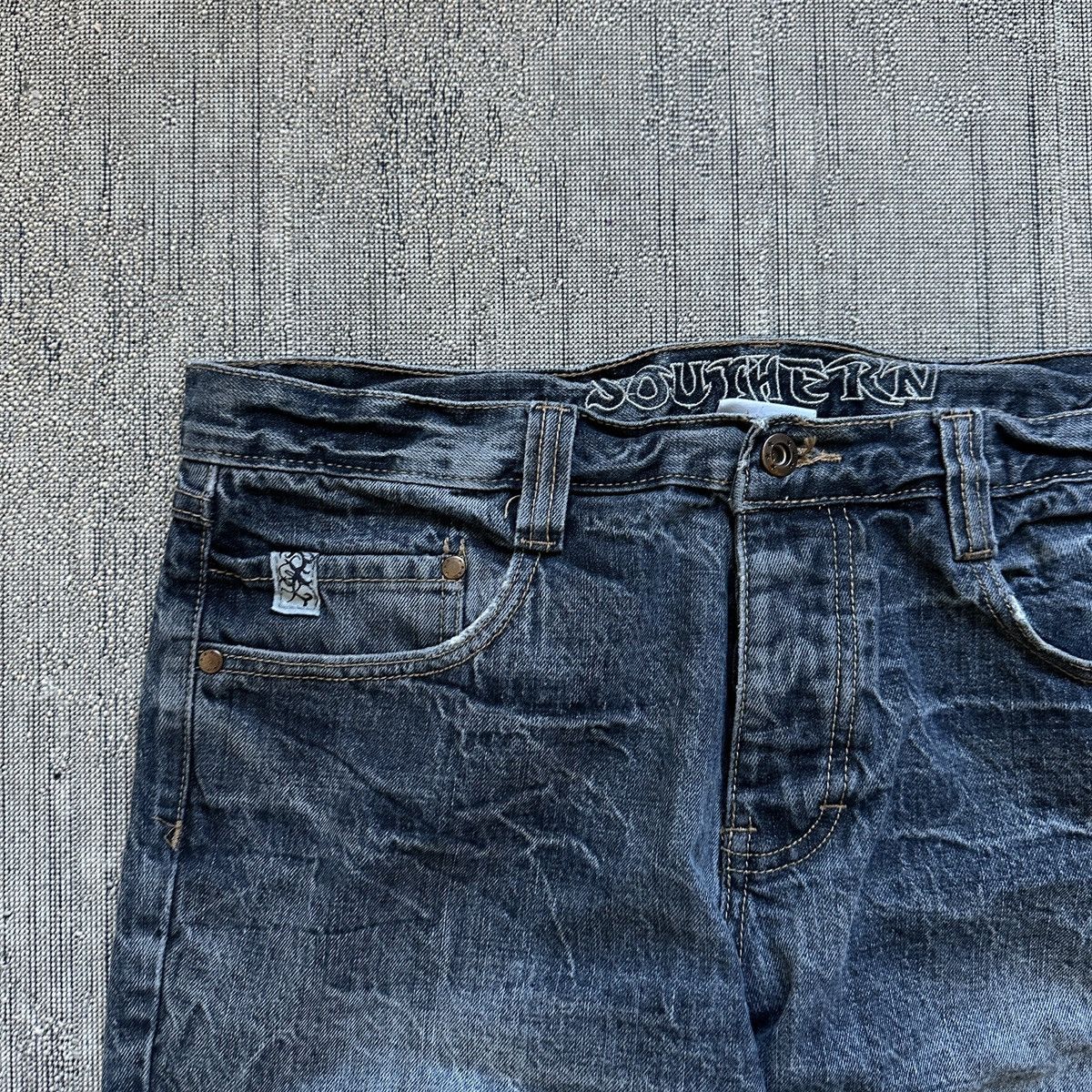 Seditionaries VINTAGE Y2K SOUTHERN TRIBAL DIE DENIM Size US 32 / EU 48 - 6 Thumbnail